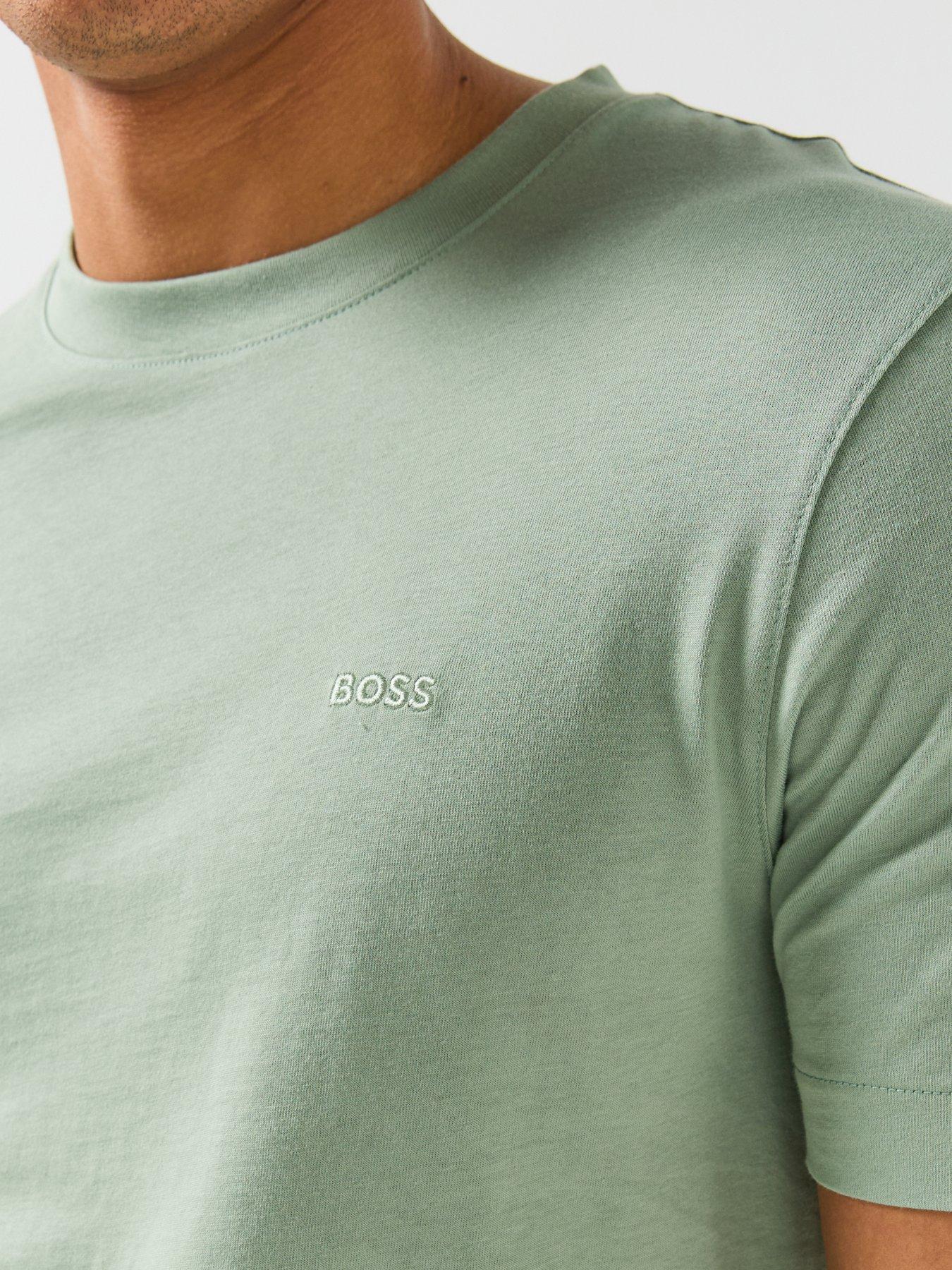 Image 5 of 5 of BOSS Thompson 01 Chest Logo Regular Fit T-Shirt - Green