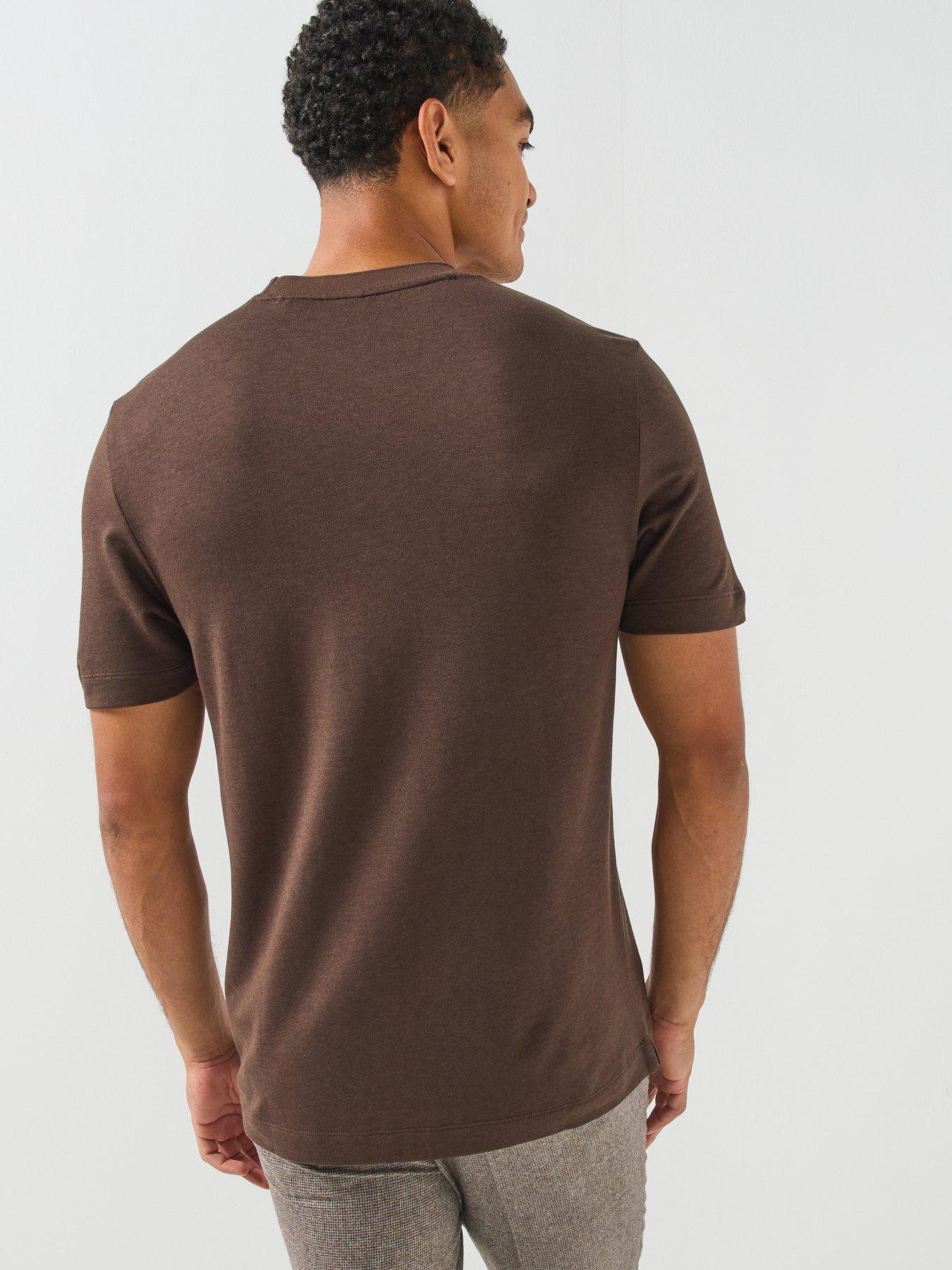 Image 2 of 6 of BOSS H-Thompson 205 Regular Fit T-Shirt - Brown