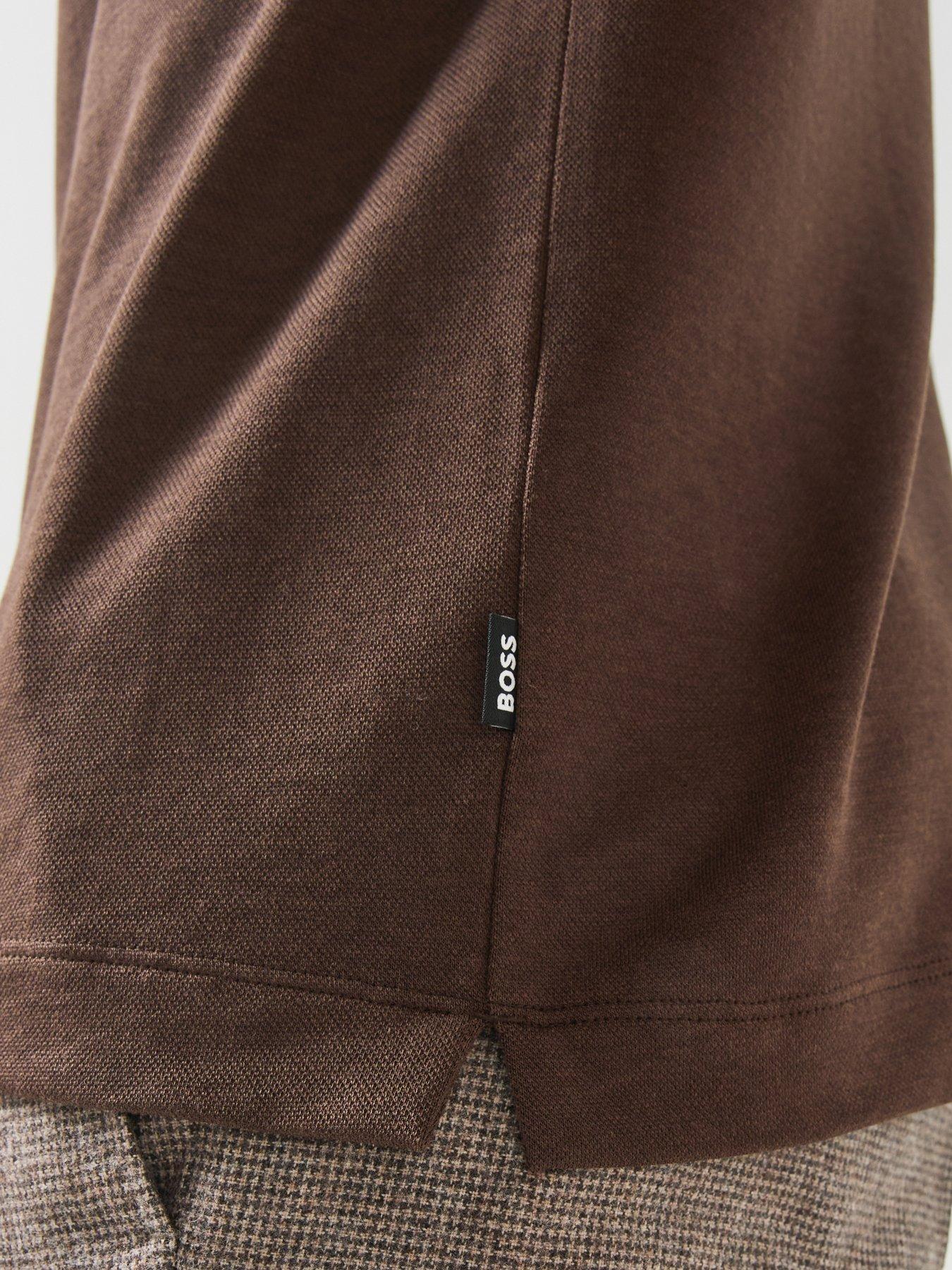 Image 6 of 6 of BOSS H-Thompson 205 Regular Fit T-Shirt - Brown