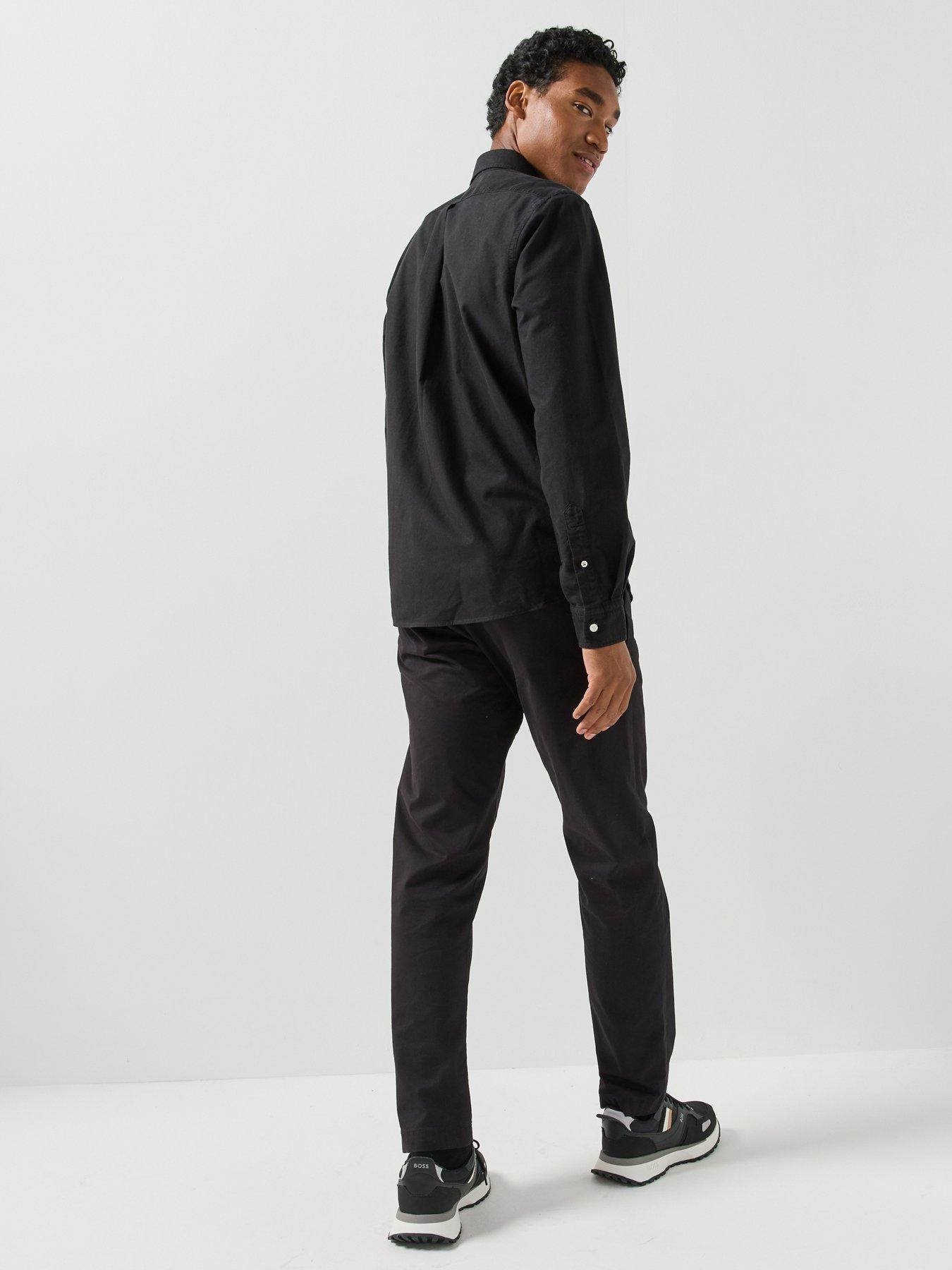 Image 6 of 6 of BOSS Mens H-Liam Button Down Regular Fit Shirt - Black