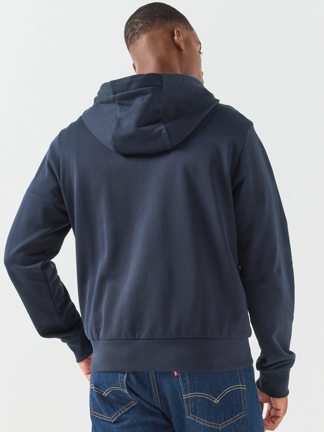 Image 2 of 6 of BOSS Boss C-Silva 23 BB Relaxed Fit Zip Through Hoodie - Navy