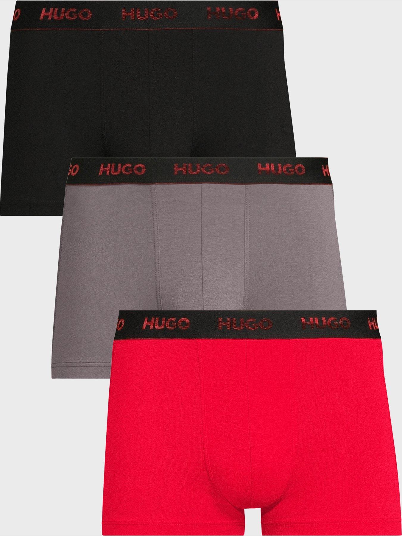 HUGO Bodywear Triplet 3 Pack Trunks - Red