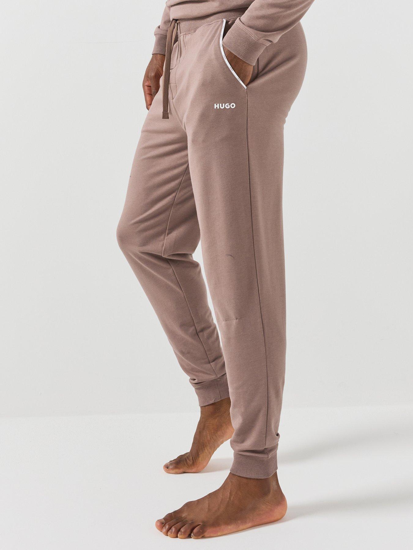 Image 1 of 5 of HUGO Noah Piped Loungewear Bottoms - Brown
