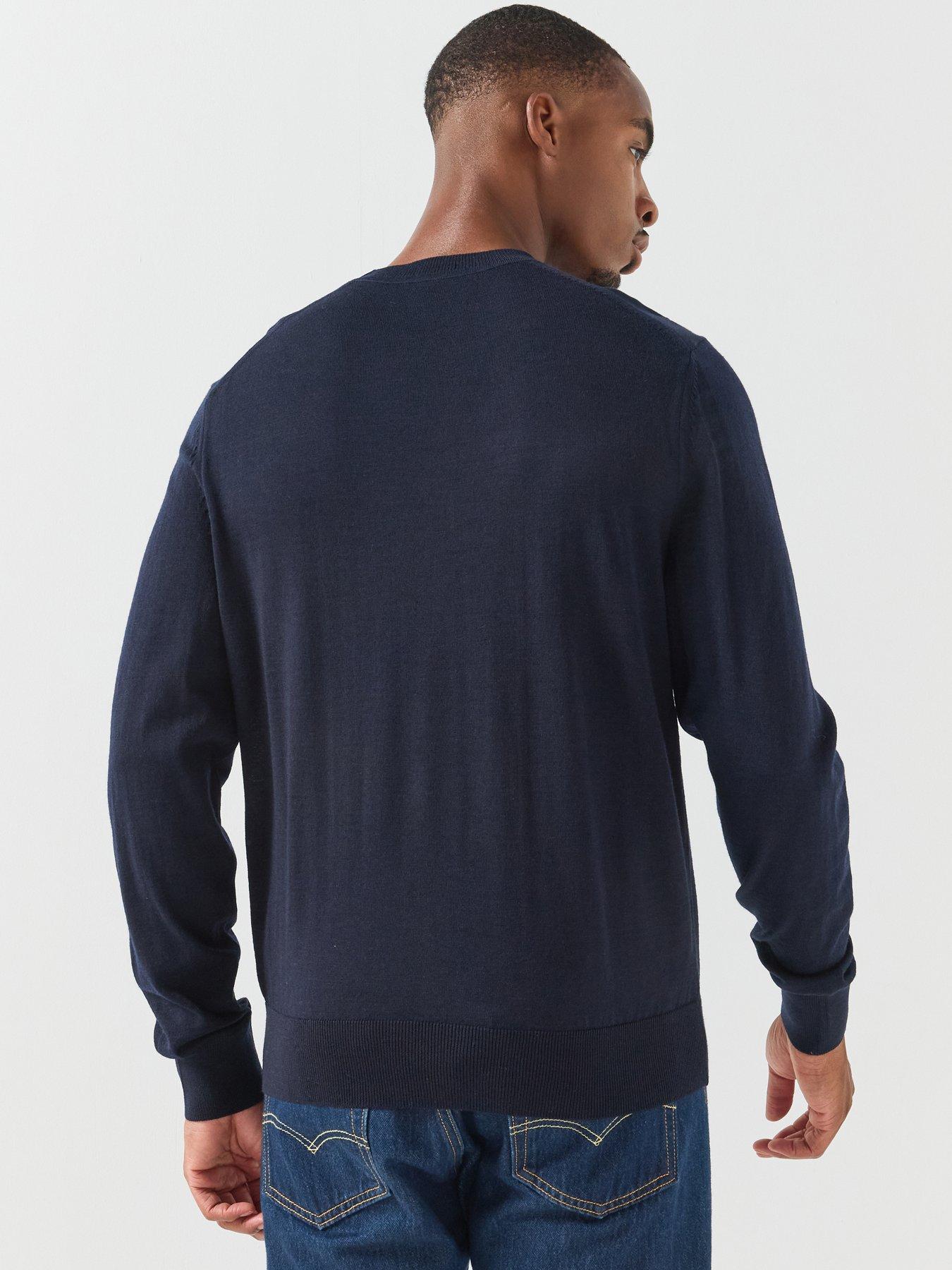 Image 2 of 5 of BOSS Boss H-Leno-L Knitted Jumper - Navy