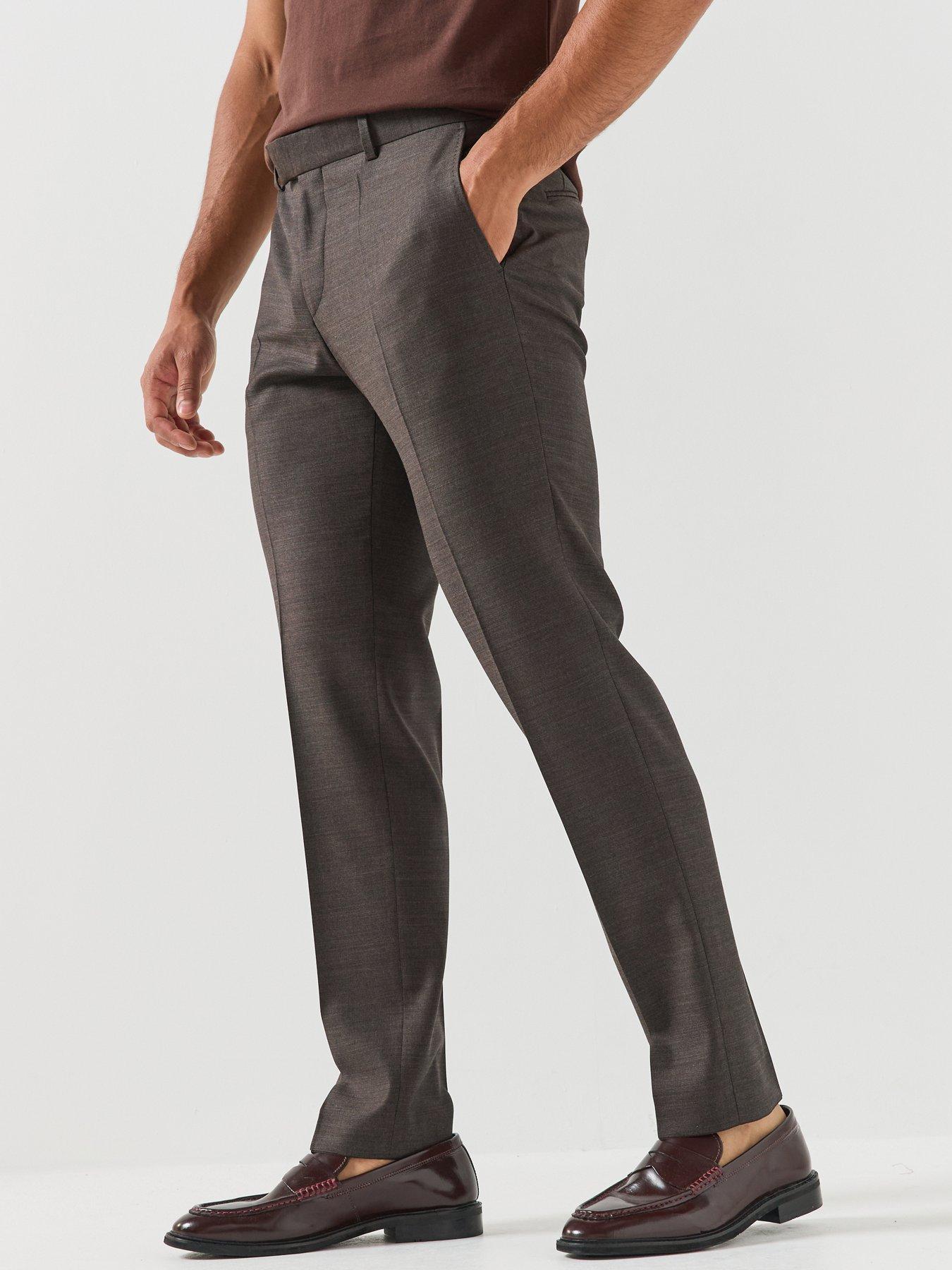BOSS Boss H-Genius Suit Trousers - Brown