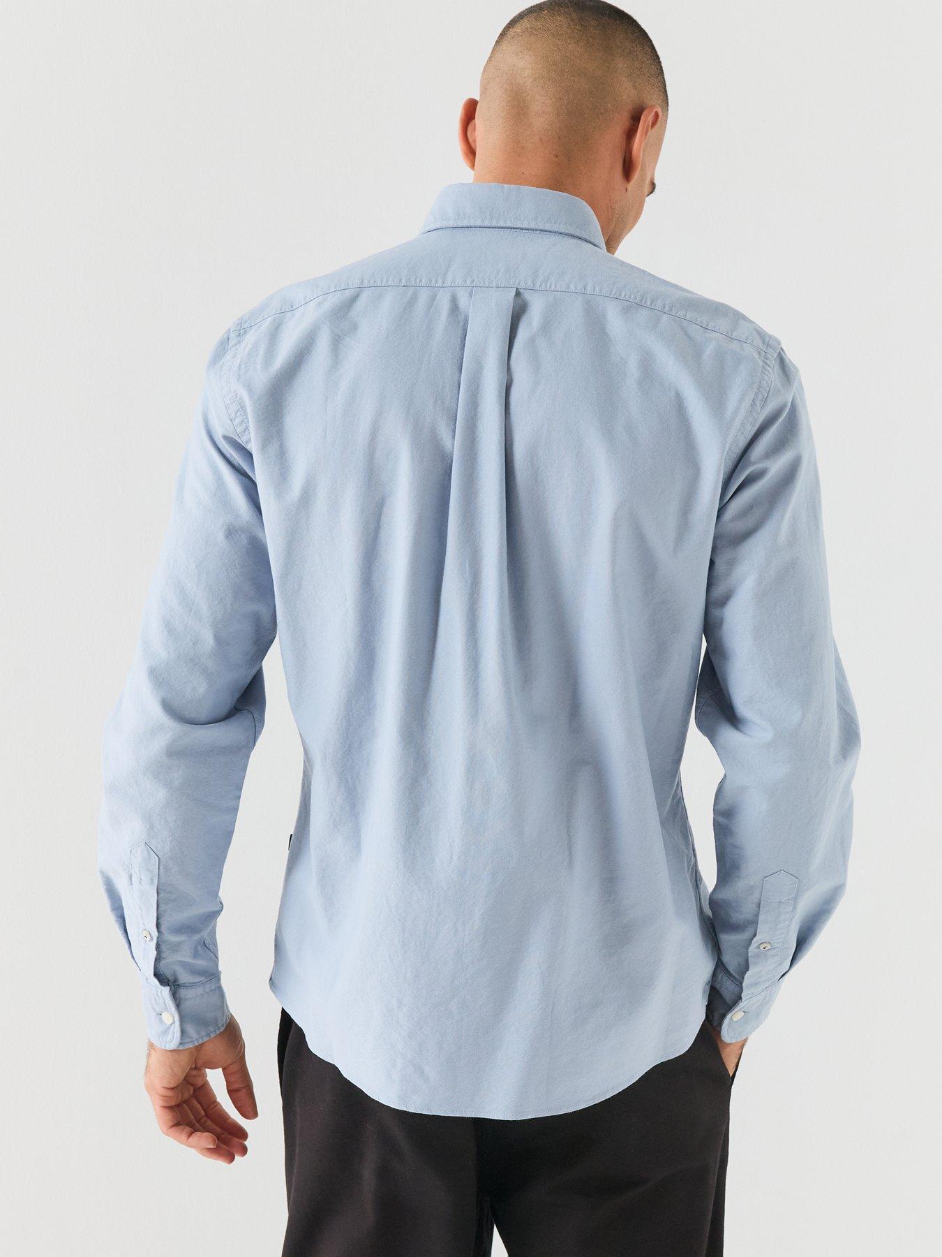 Image 2 of 6 of BOSS Mens H-Liam Regular Fit Button-Down Shirt - Blue