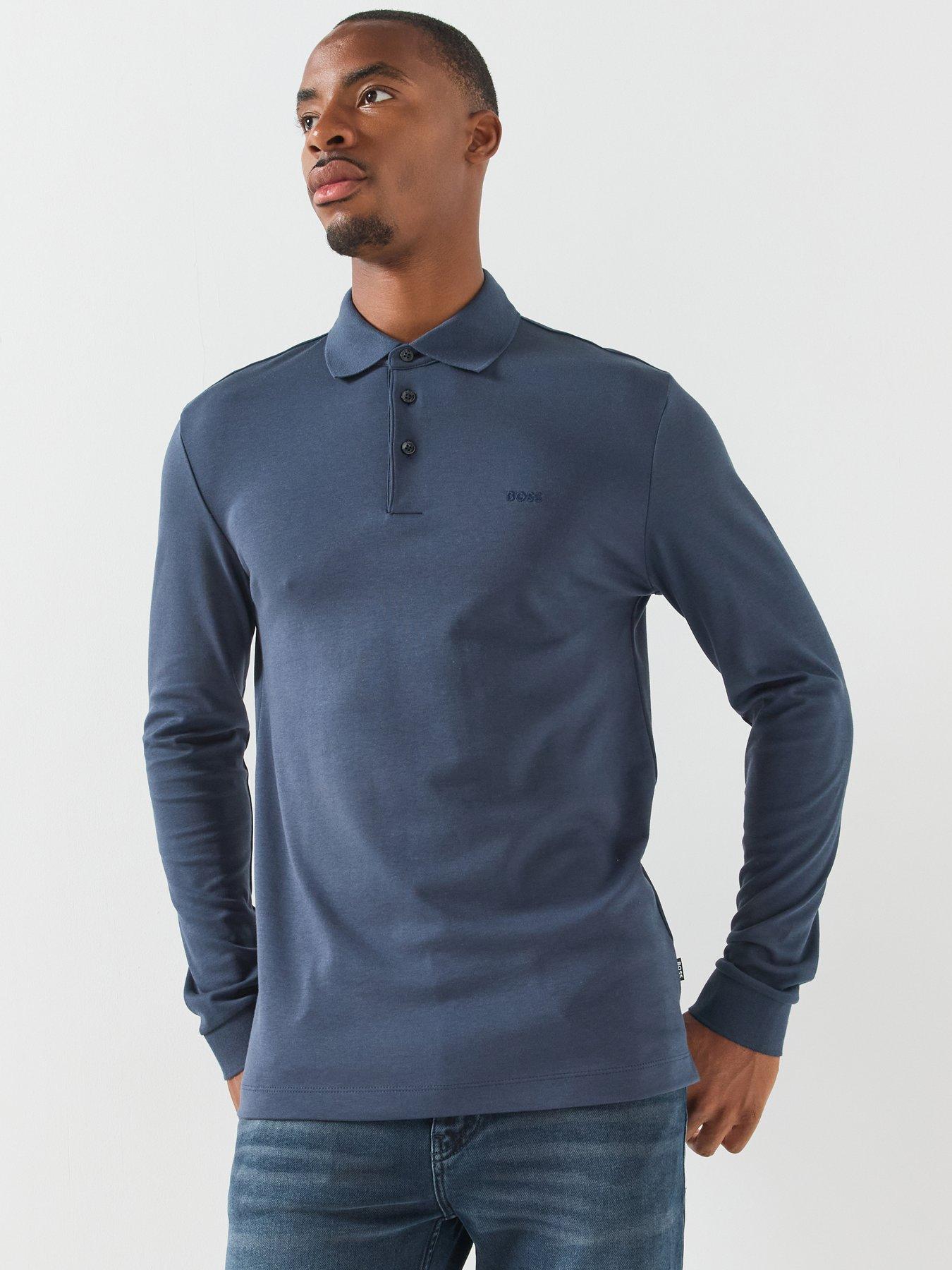 Image 5 of 6 of BOSS Boss Pado 30 Longsleeve Polo Shirt - Blue