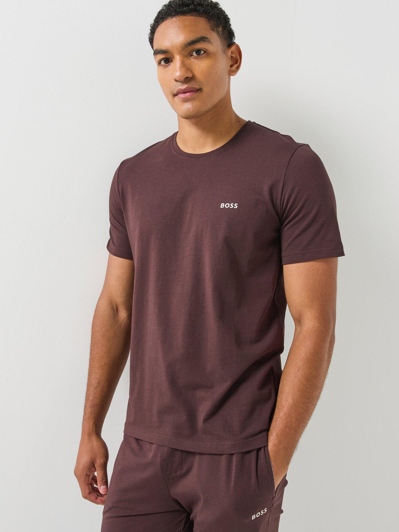 BOSS Mix  &  Match Regular Fit Loungewear T-shirt - Brown