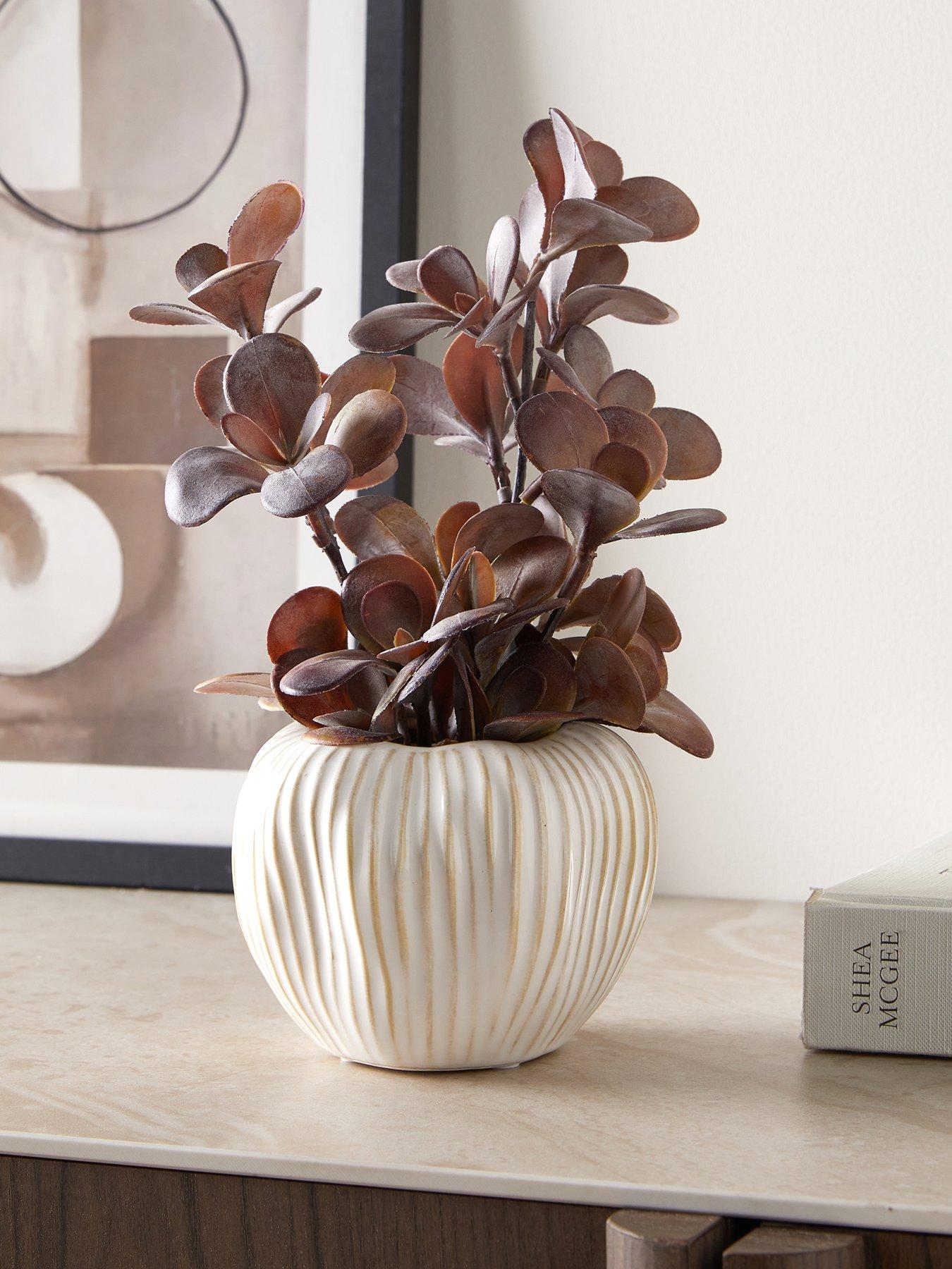 The Very Collection Purple Plant In Ceramic Pot