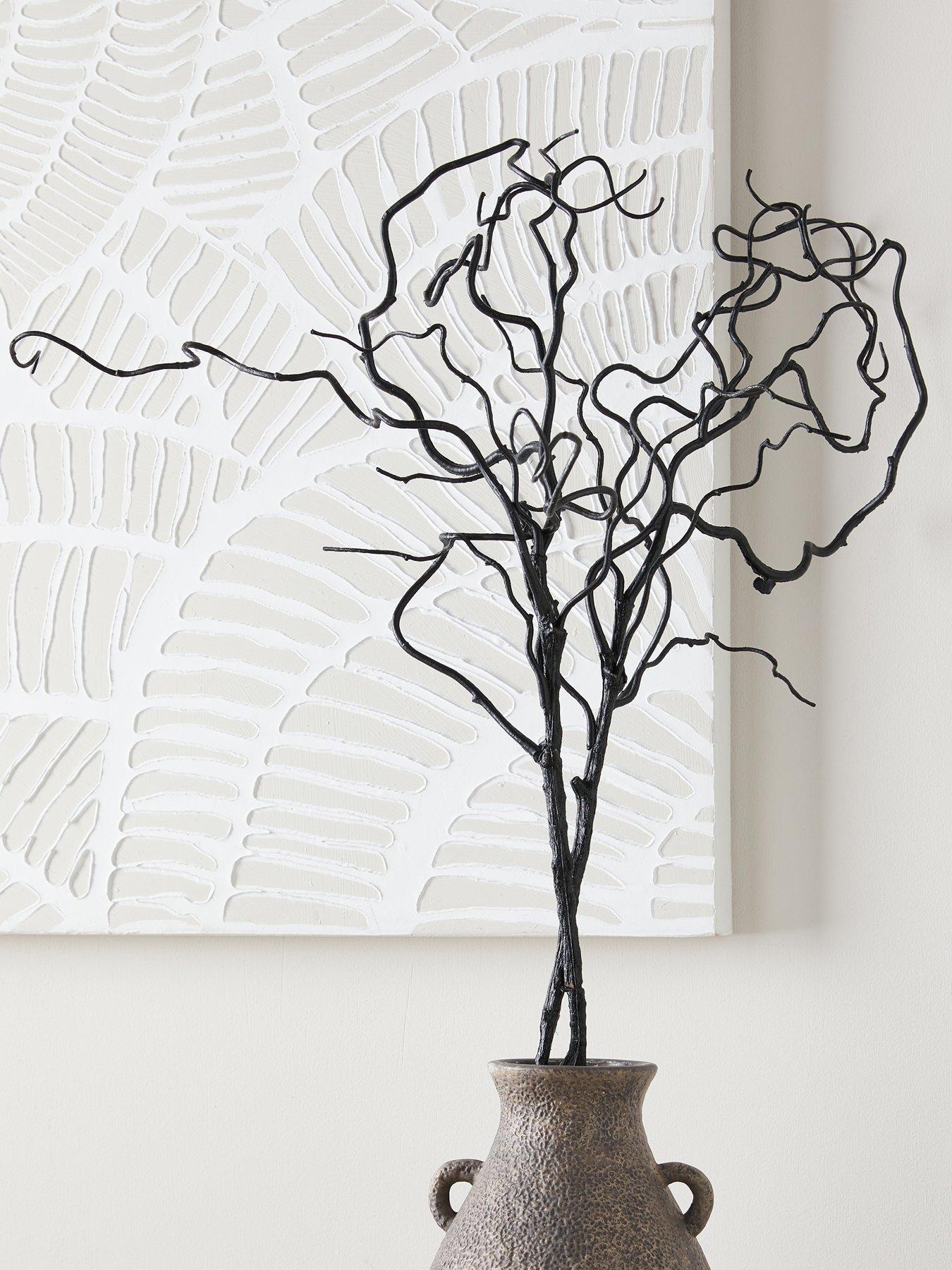 The Very Collection 2pk 90cm Faux Twisted Willow Branch Bunch Black