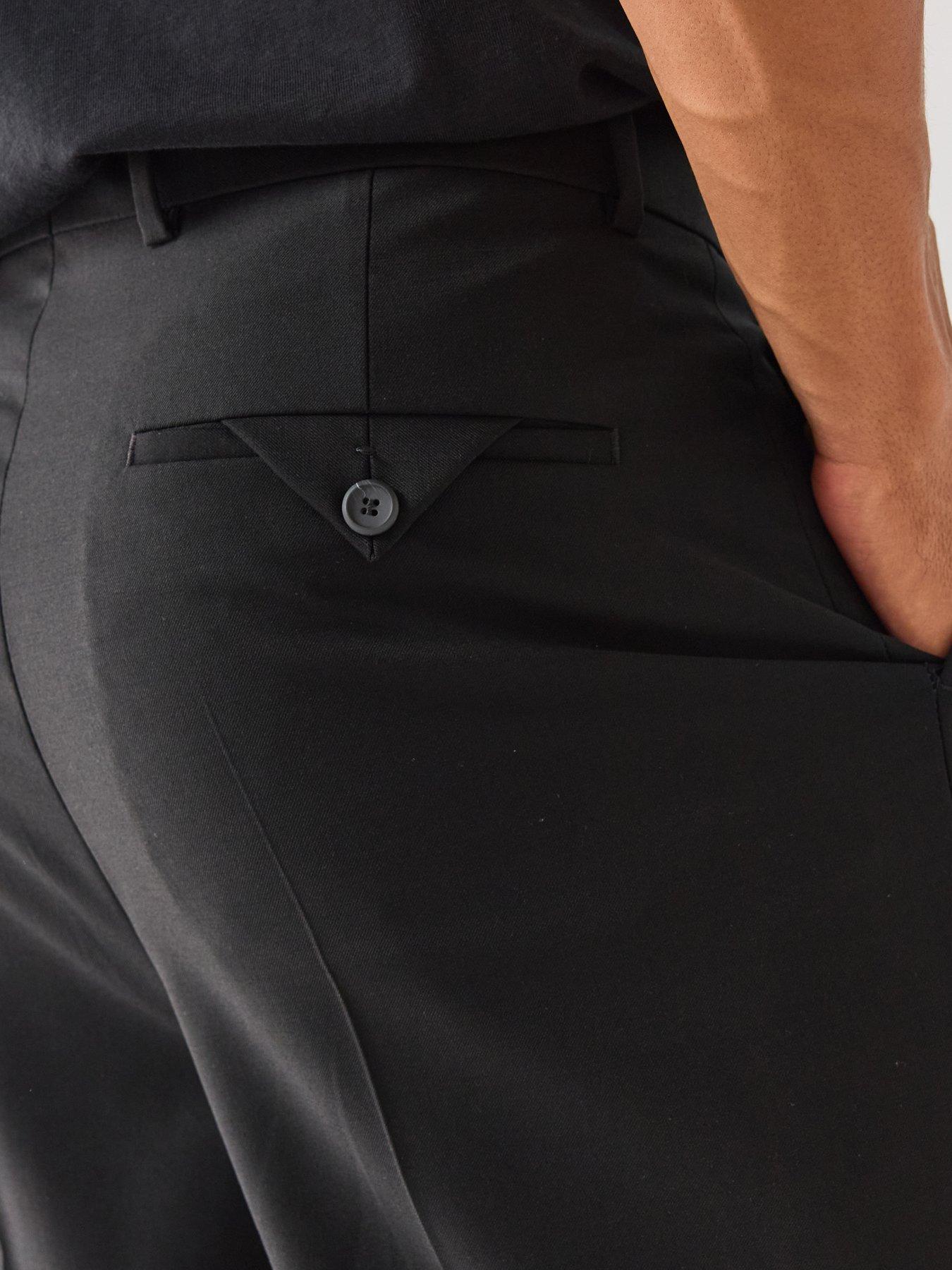 Image 5 of 6 of HUGO Tarly264X Modern Fit Smart Trousers - Black