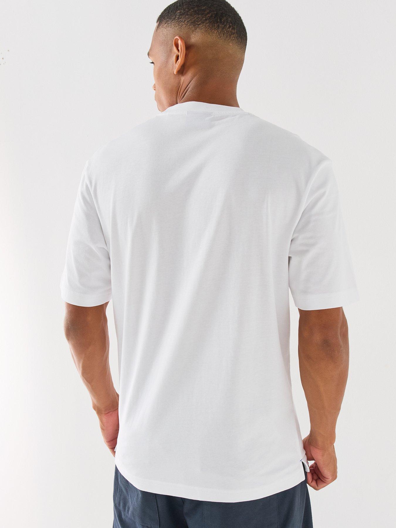 Image 2 of 6 of HUGO Blue Niviotee Regular Fit T-Shirt - White