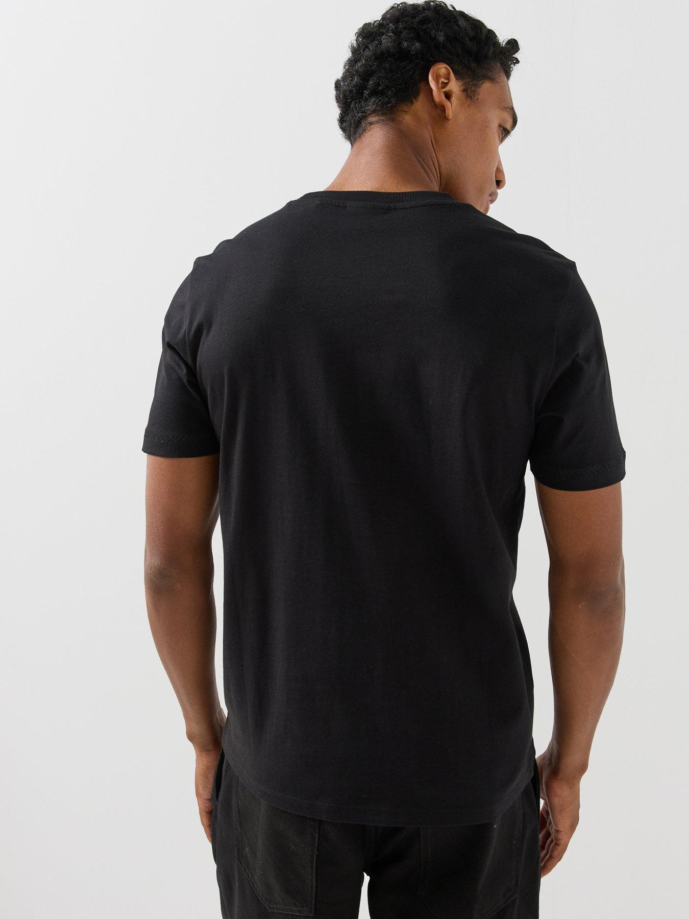 Image 2 of 5 of HUGO Datri Vintage Car Linear Logo T-shirt - Black