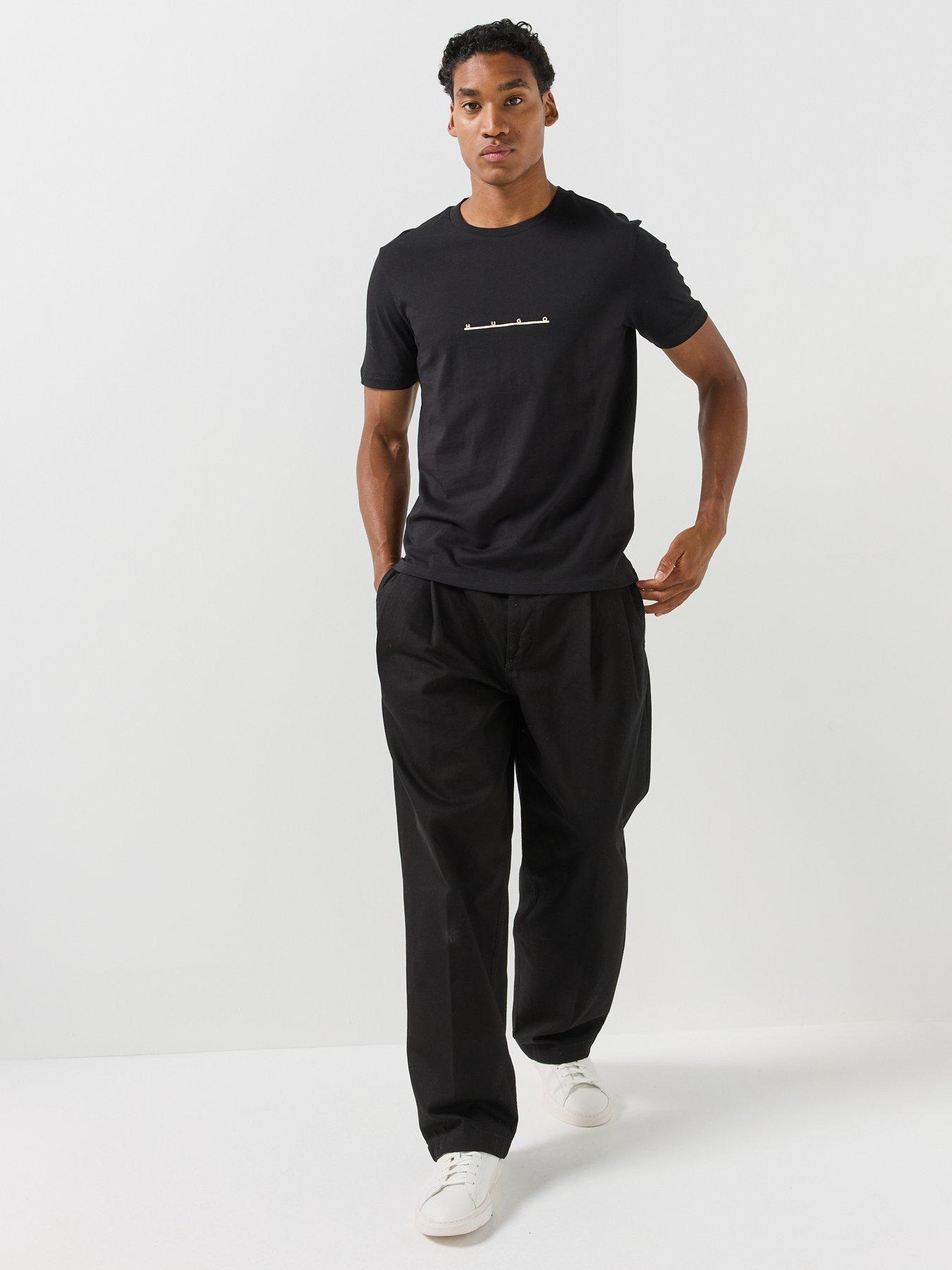 Image 3 of 5 of HUGO Datri Vintage Car Linear Logo T-shirt - Black