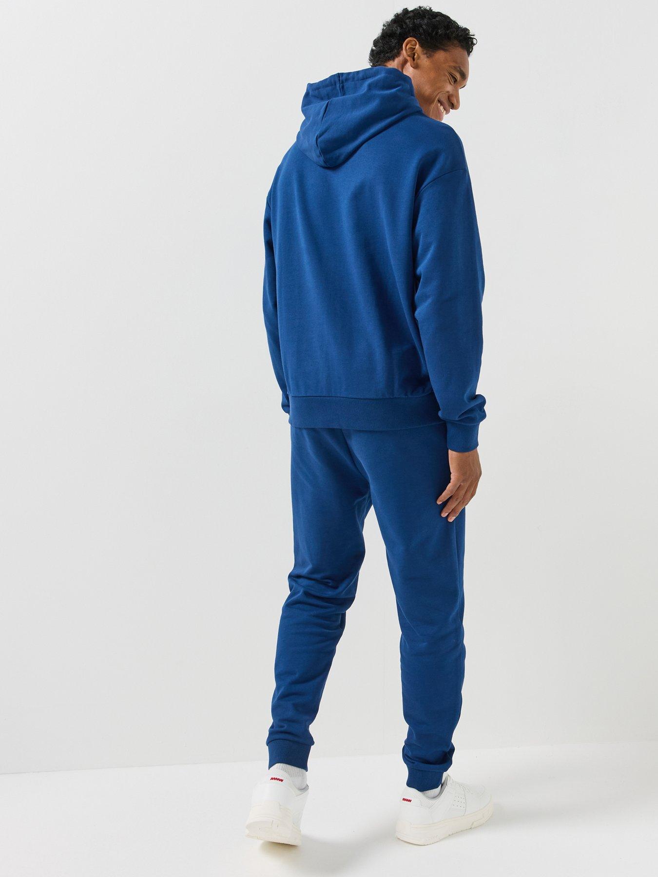 Image 6 of 6 of HUGO Hugo Mens Regular Fit Hooded Cuffed Tracksuit - Navy