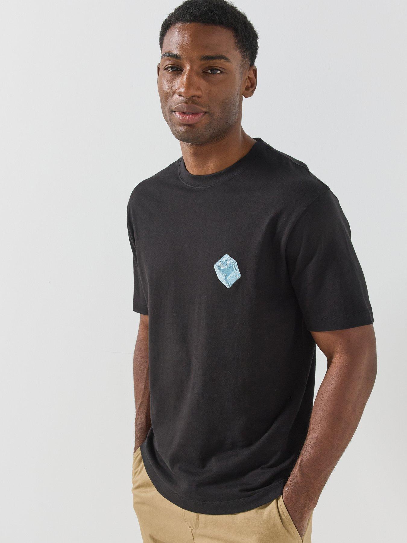 Image 5 of 6 of HUGO Doudi Dice Graphic Relaxed Fit T-Shirt - Black