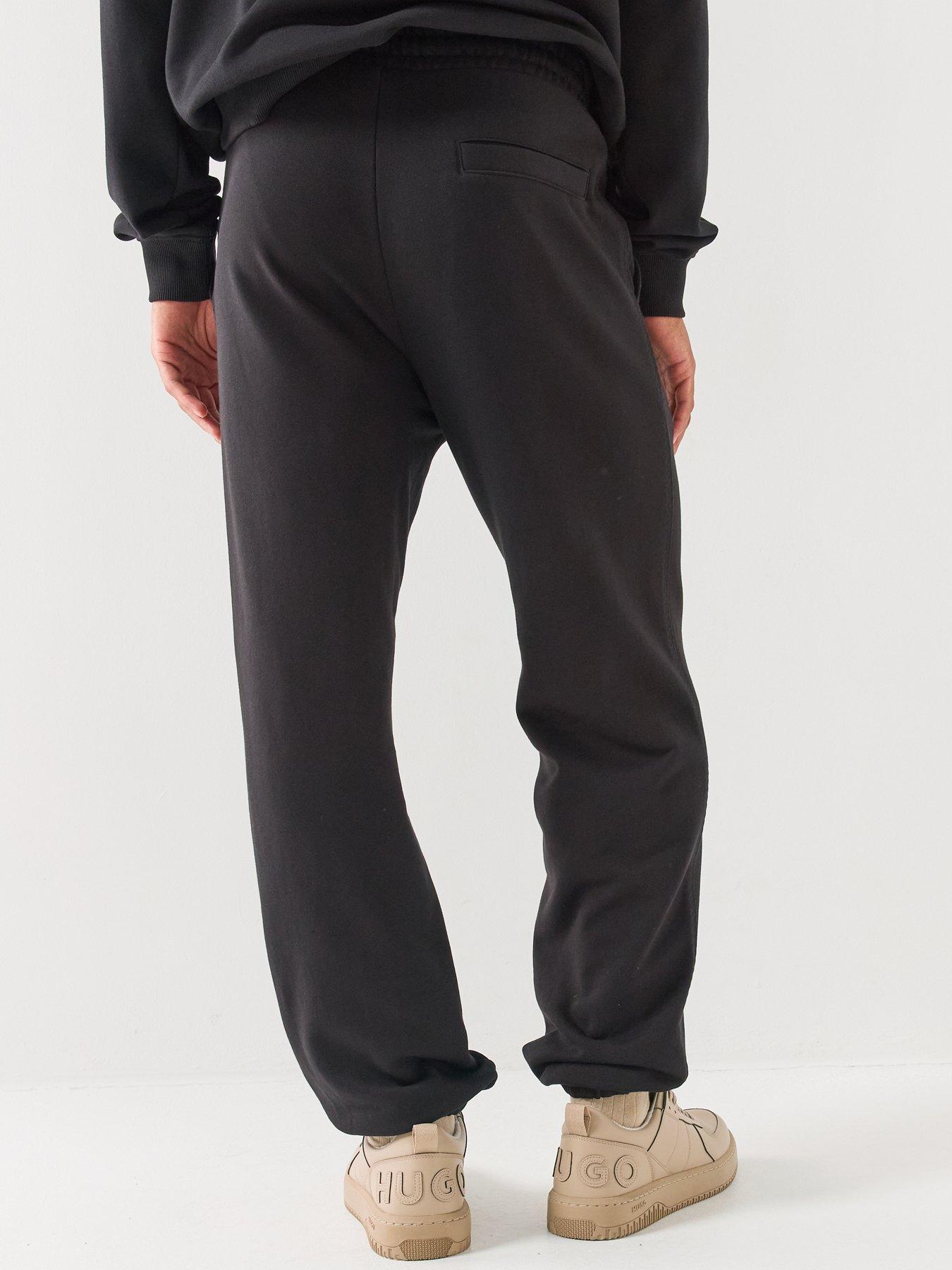 Image 2 of 5 of HUGO Datri Vintage Car Linear Logo Joggers - Black