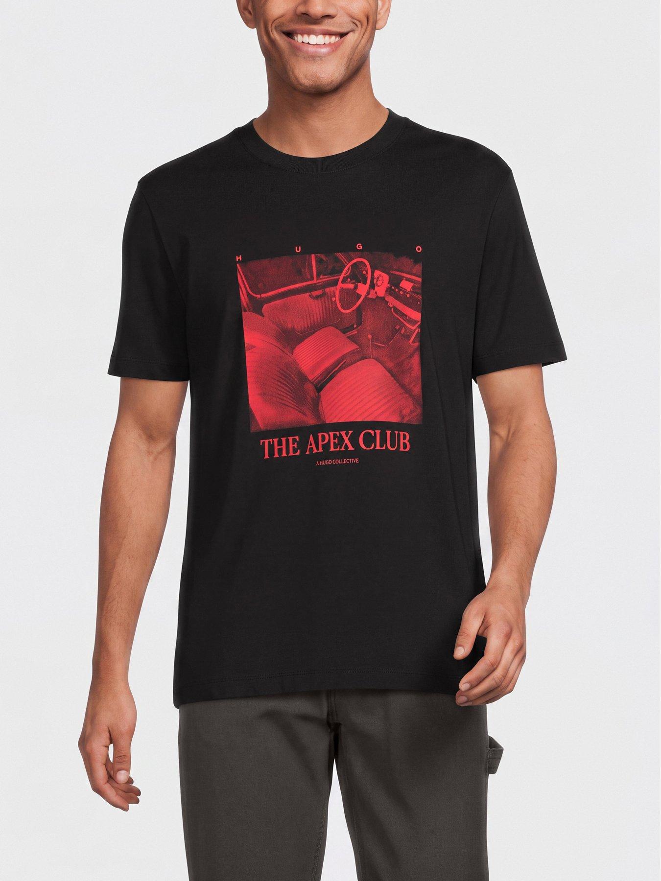HUGO Hugo Dikems Car Interior Graphic Relaxed Fit T-shirt - Black