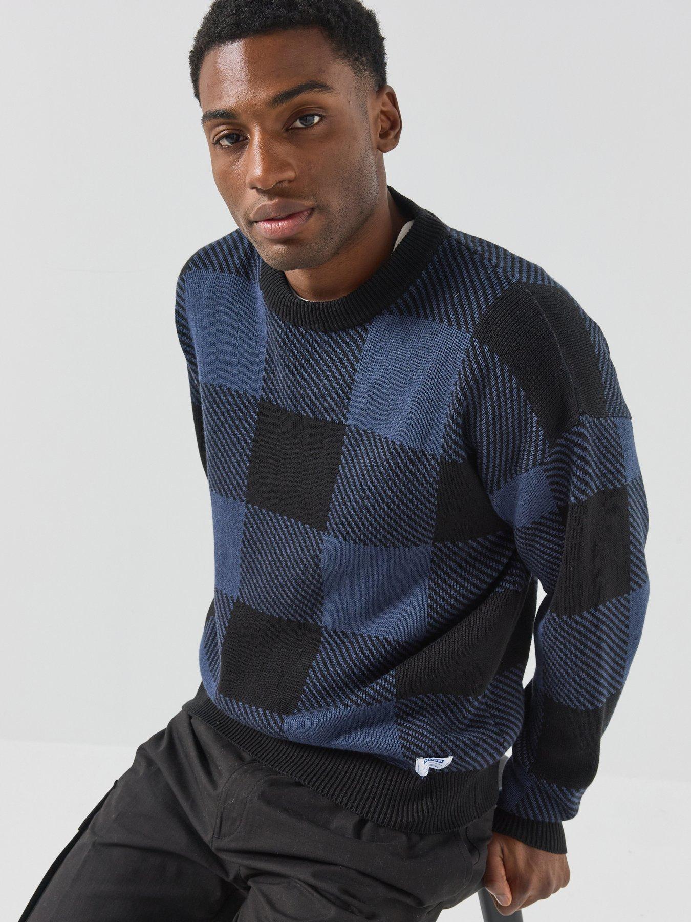 Image 5 of 6 of HUGO Blue Stuvee Knitted Jumper - Dark Blue