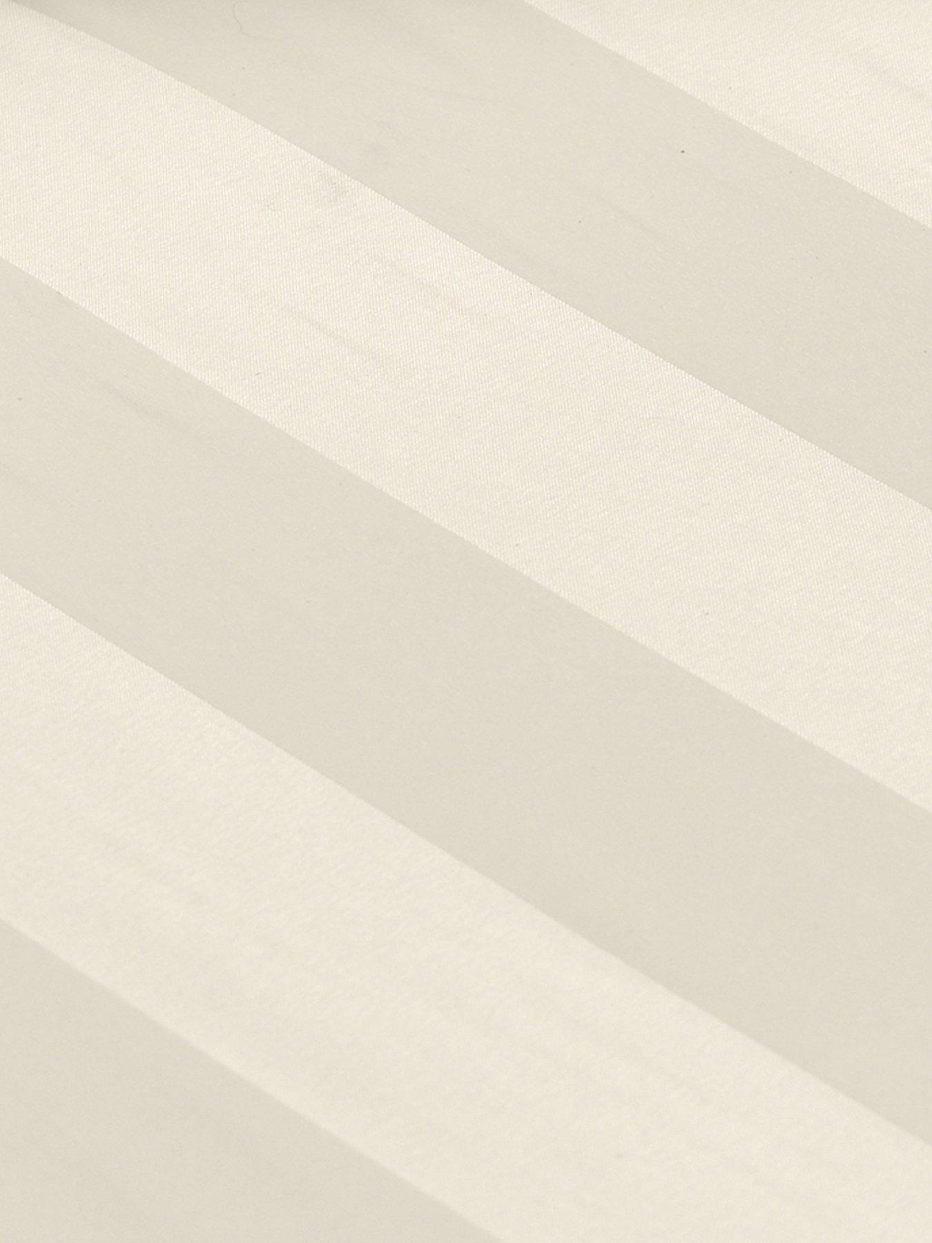 Image 3 of 3 of Catherine Lansfield So Soft Satin Stripe Fitted Sheet Cream
