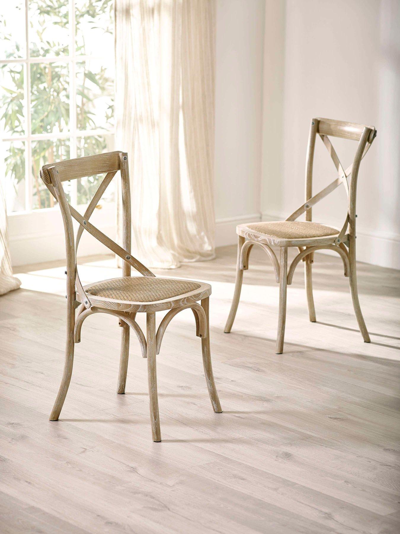 Image 3 of 7 of Julian Bowen Camille Round Table + 4 Satie Chairs