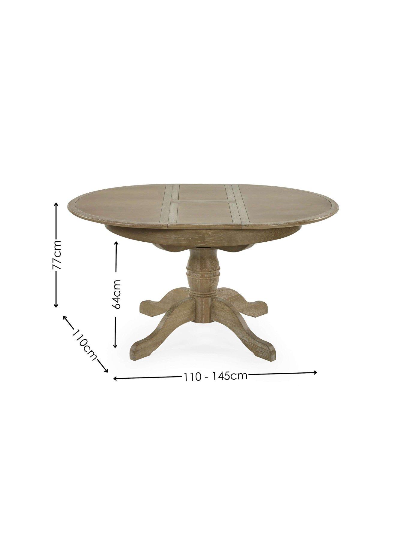 Image 6 of 7 of Julian Bowen Camille Round Table + 4 Satie Chairs