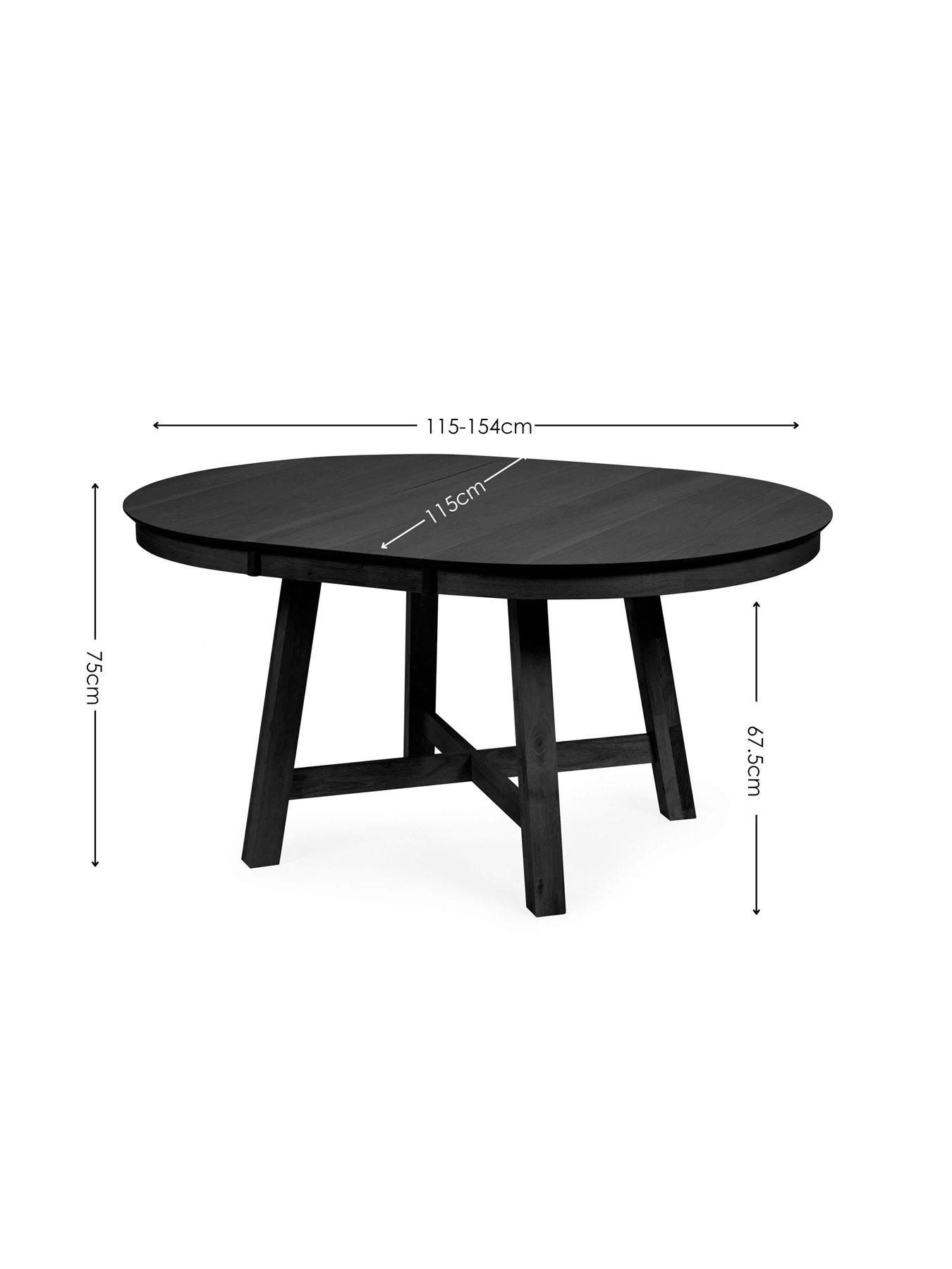 Image 6 of 7 of Julian Bowen Annika Round Extension Dining Table