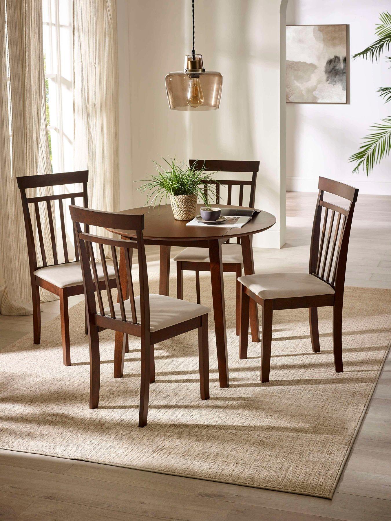Image 7 of 7 of Julian Bowen Coast Walnut Drop Leaf Table