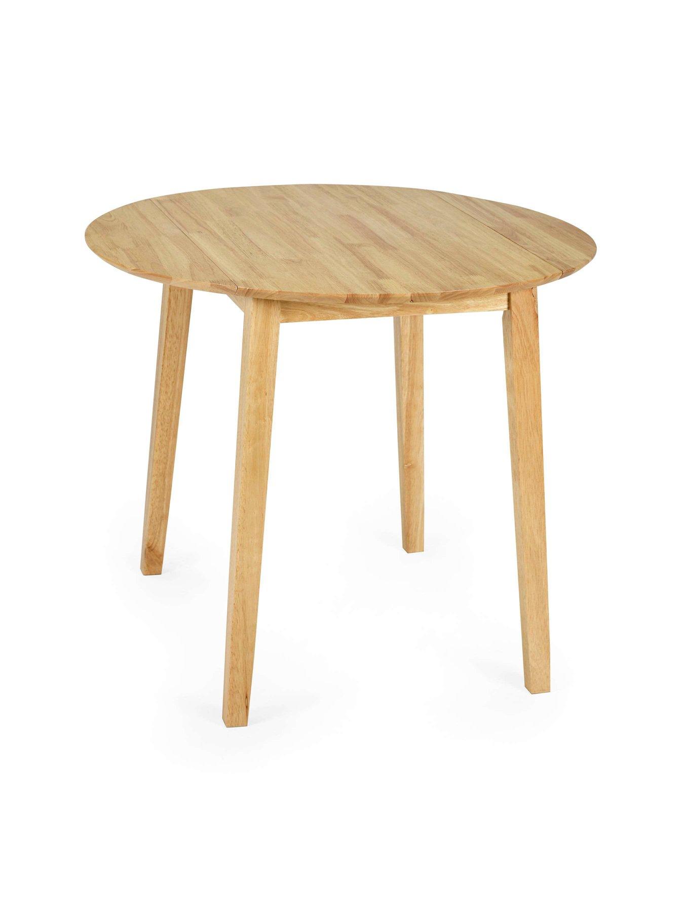 Image 3 of 7 of Julian Bowen Coast Natural Oak Drop Leaf Table