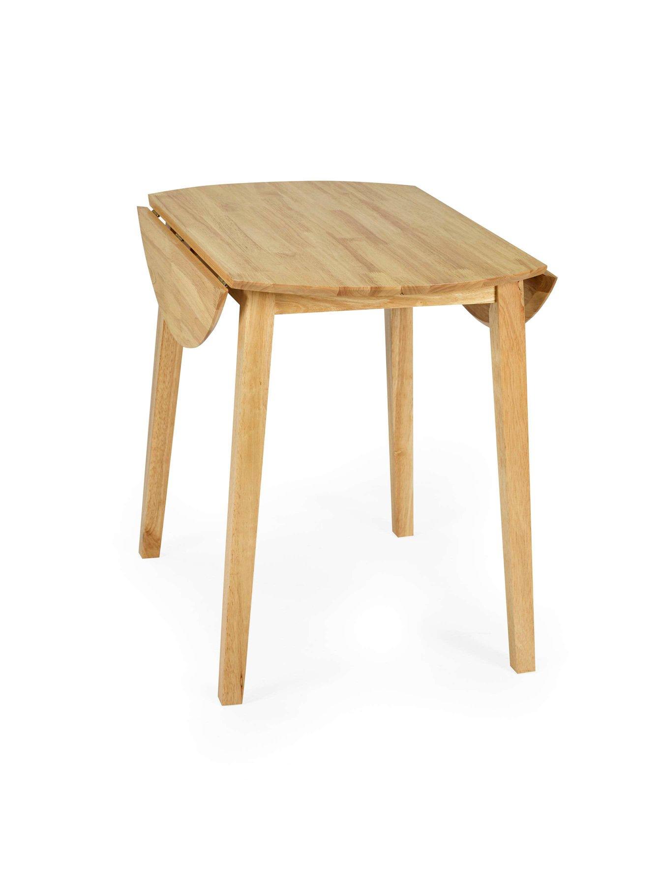 Image 4 of 7 of Julian Bowen Coast Natural Oak Drop Leaf Table