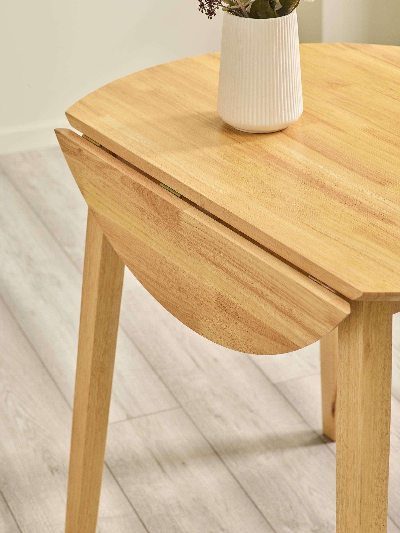 Image 5 of 7 of Julian Bowen Coast Natural Oak Drop Leaf Table