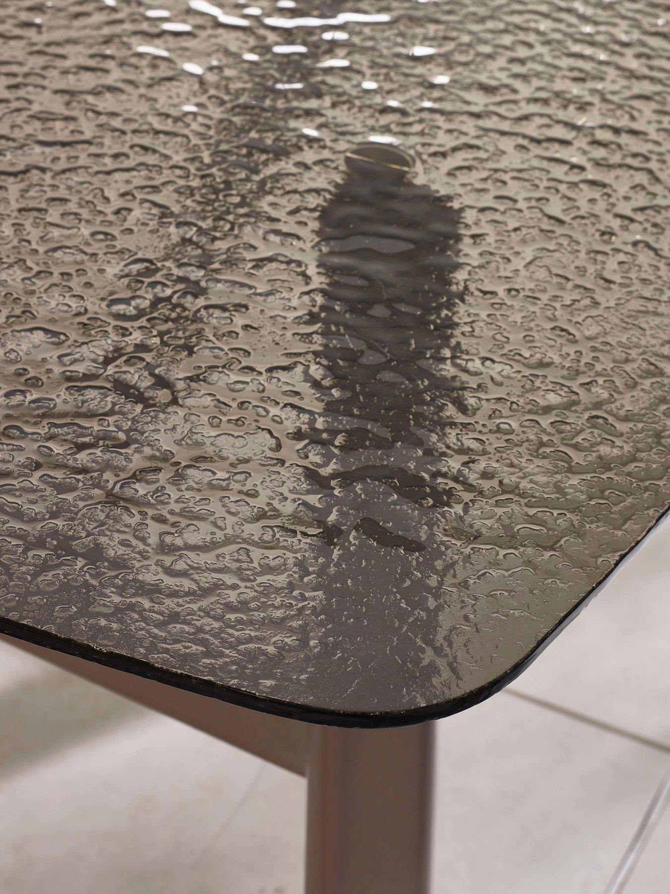 Image 4 of 7 of Julian Bowen Callisto Bubble Glass Dining Table