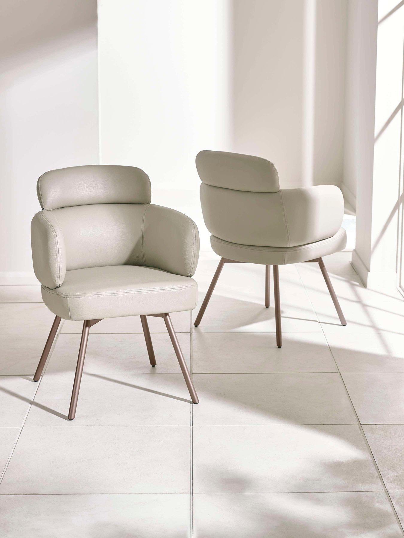 Julian Bowen Set Of 2 Callisto Swivel Dining Chairs
