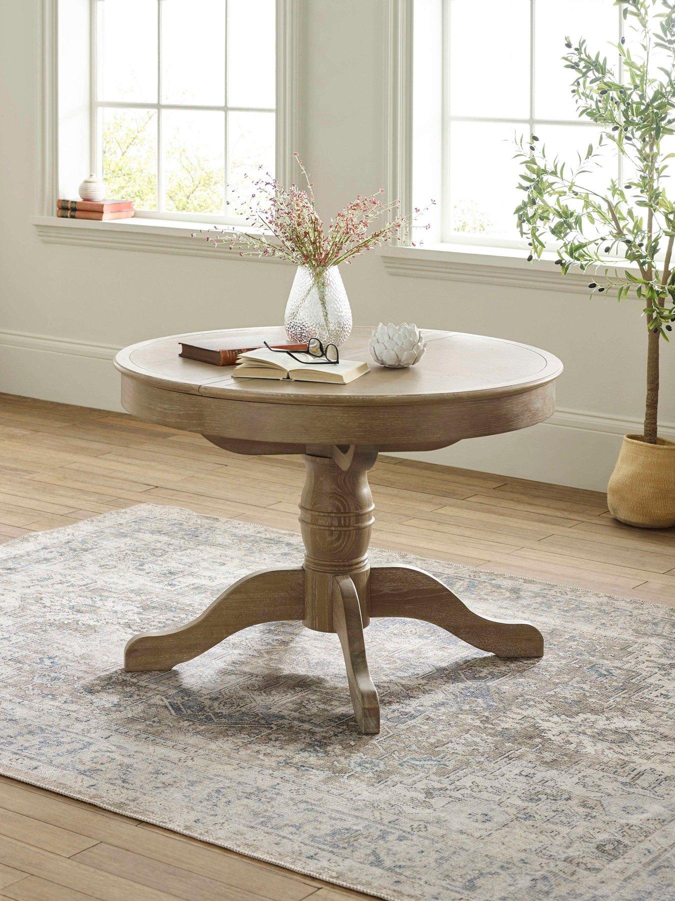 Image 1 of 7 of Julian Bowen Camille Round Extending Table