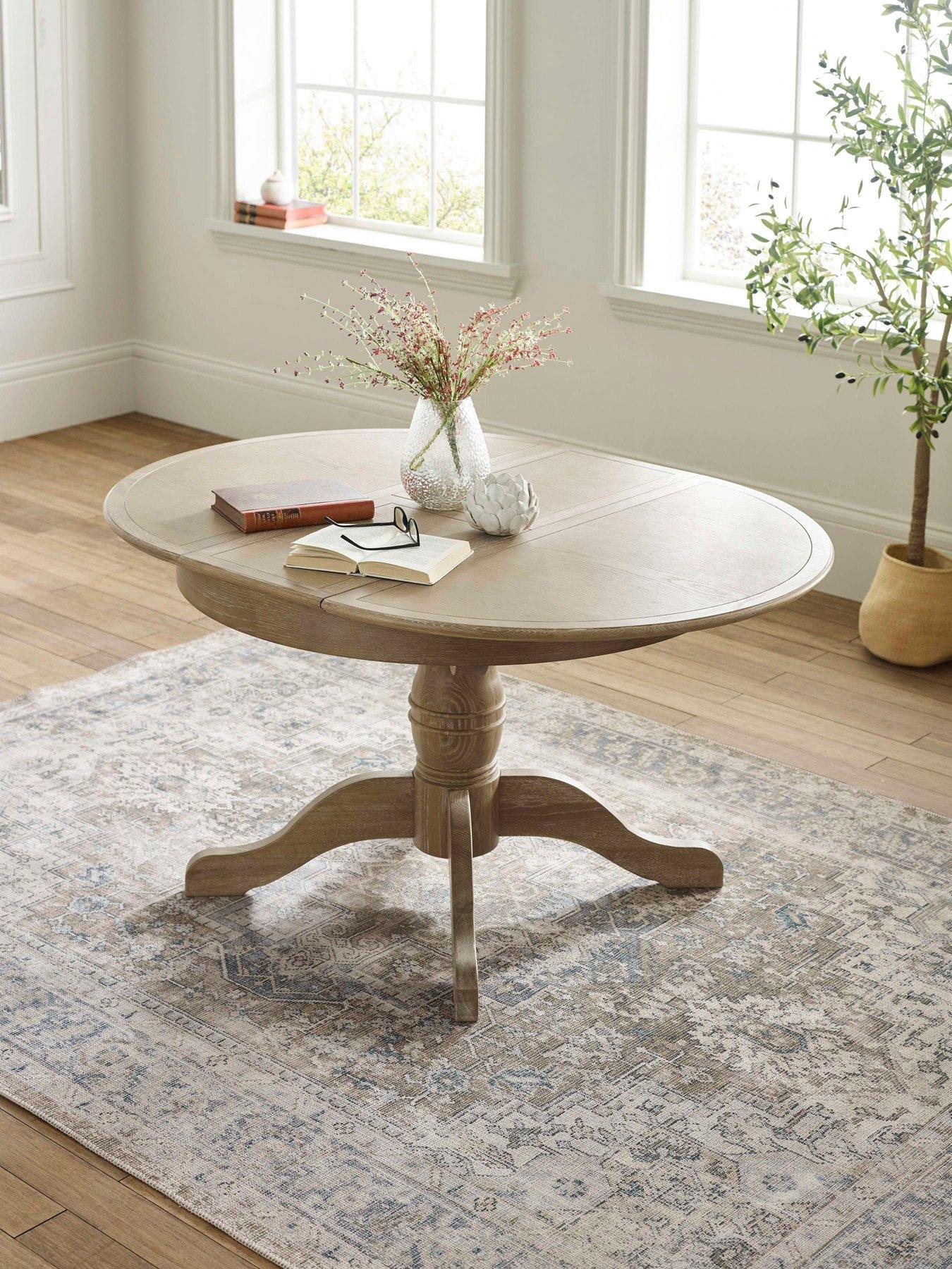 Image 3 of 7 of Julian Bowen Camille Round Extending Table