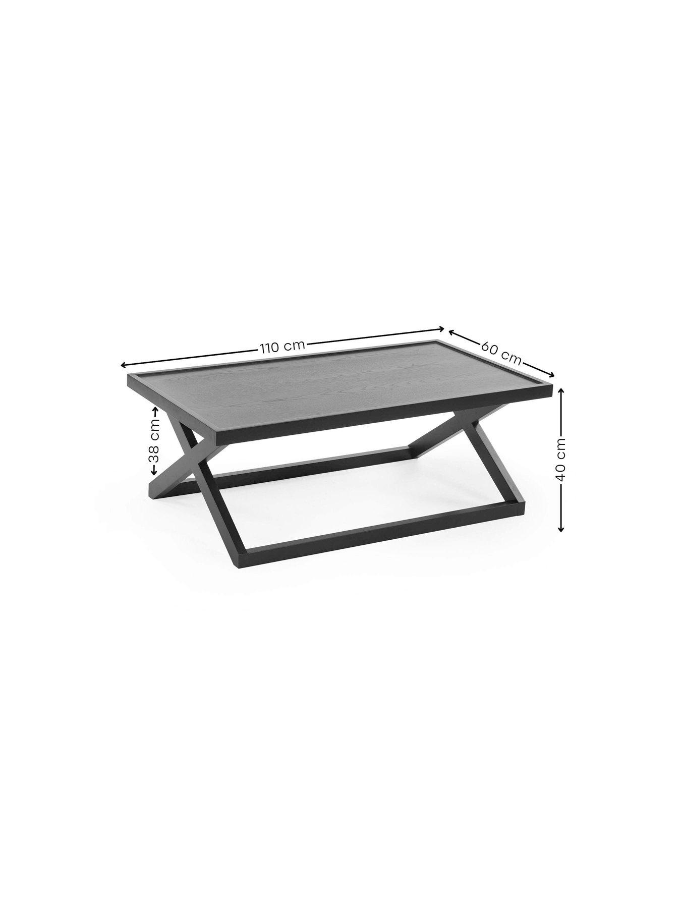 Image 6 of 6 of Julian Bowen Haddon Coffee Table - Black