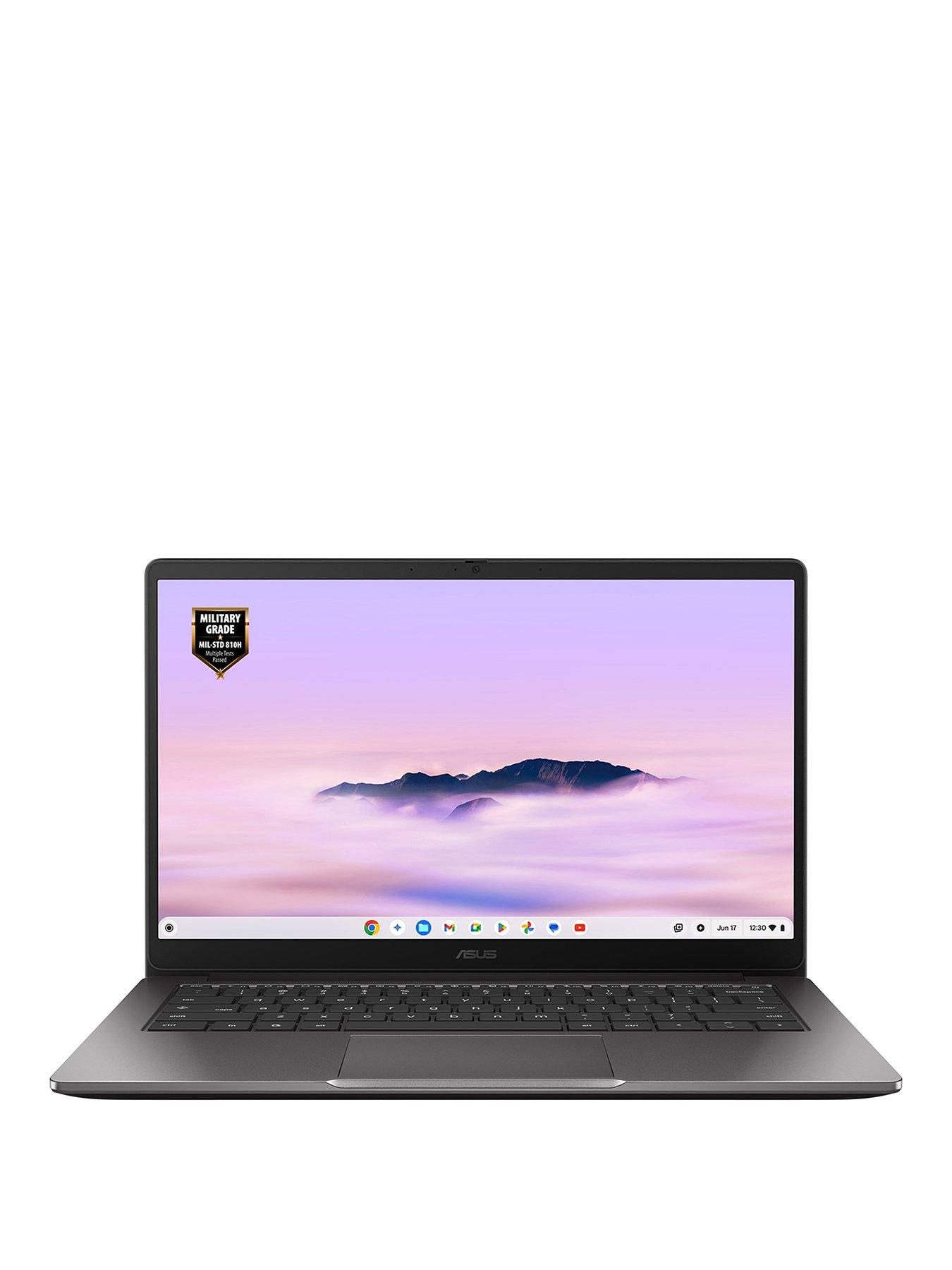 Image 1 of 7 of Asus Chromebook Plus CX1405CTA - Intel Core 3, 8GB RAM, 128GB SSD , 14in FHD, Grey - No Power Adaptor Included