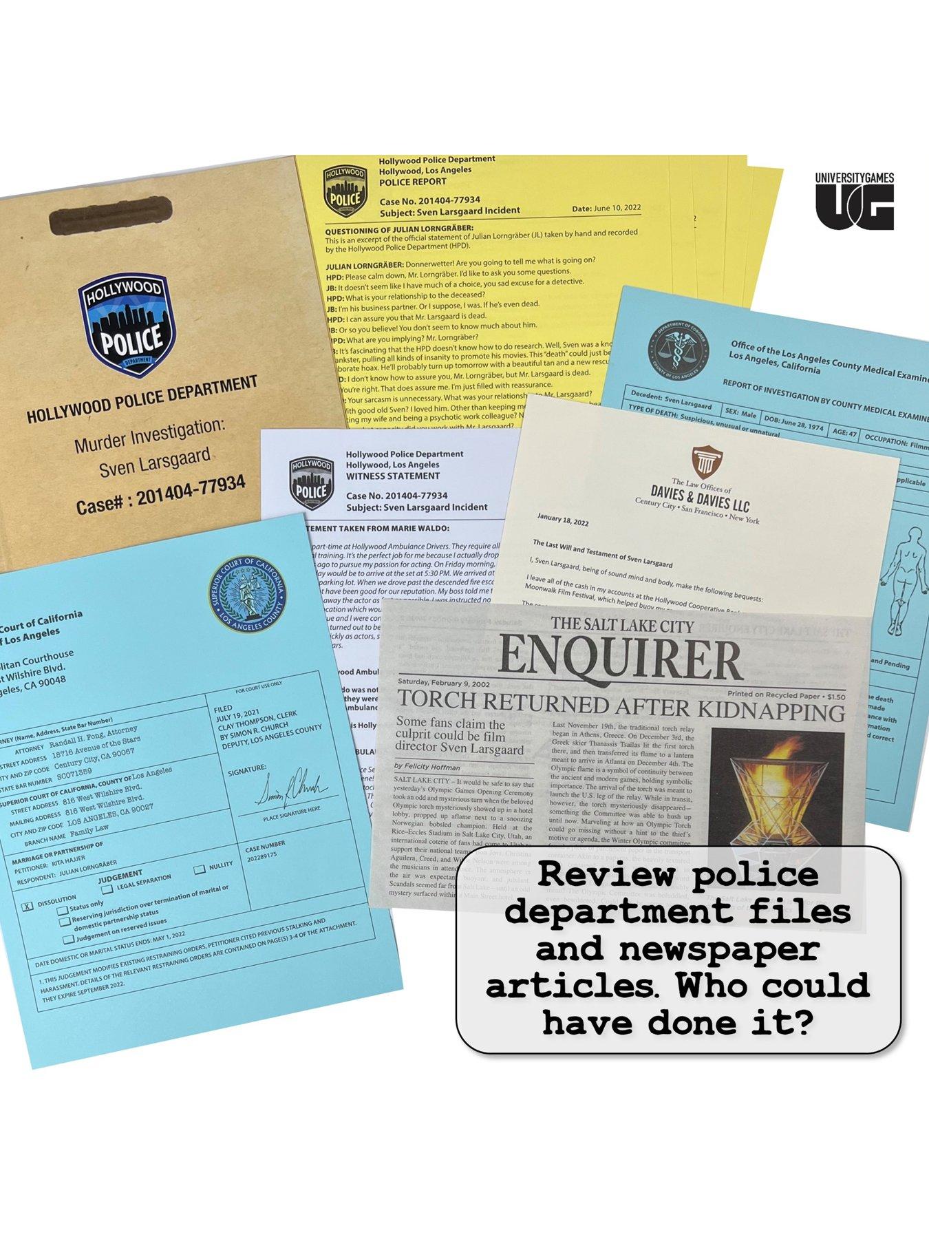 Image 3 of 6 of University Games Murder Mystery Party Case Files: Murder Noir