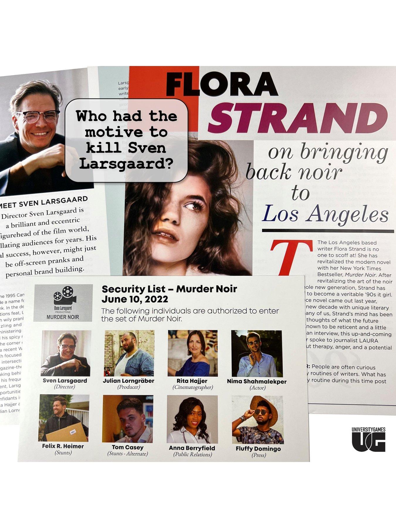 Image 4 of 6 of University Games Murder Mystery Party Case Files: Murder Noir