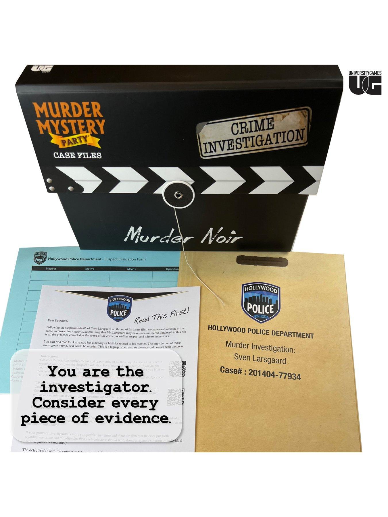 Image 6 of 6 of University Games Murder Mystery Party Case Files: Murder Noir
