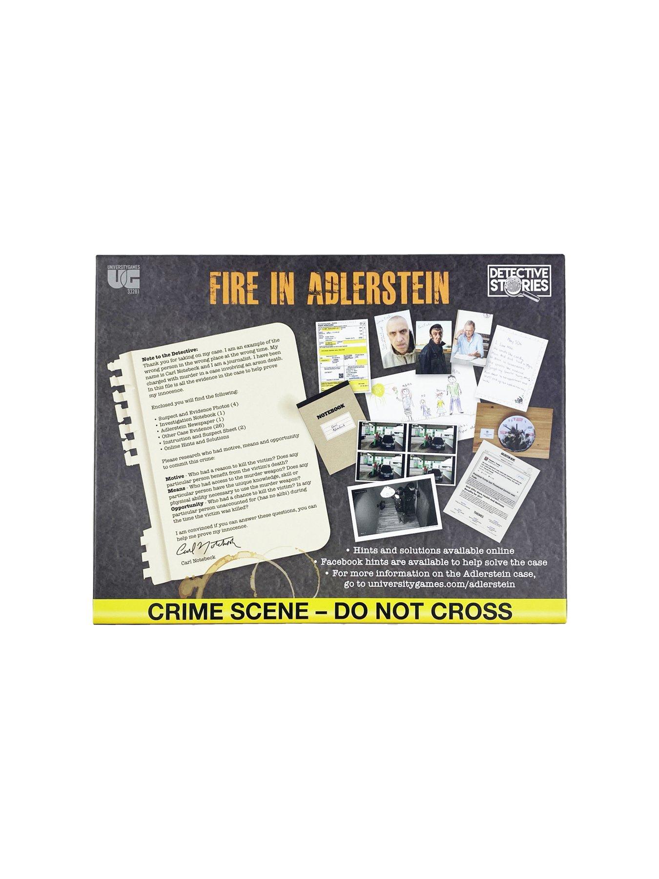 Image 2 of 5 of University Games Murder Mystery Case files - Fire in Adlerstein