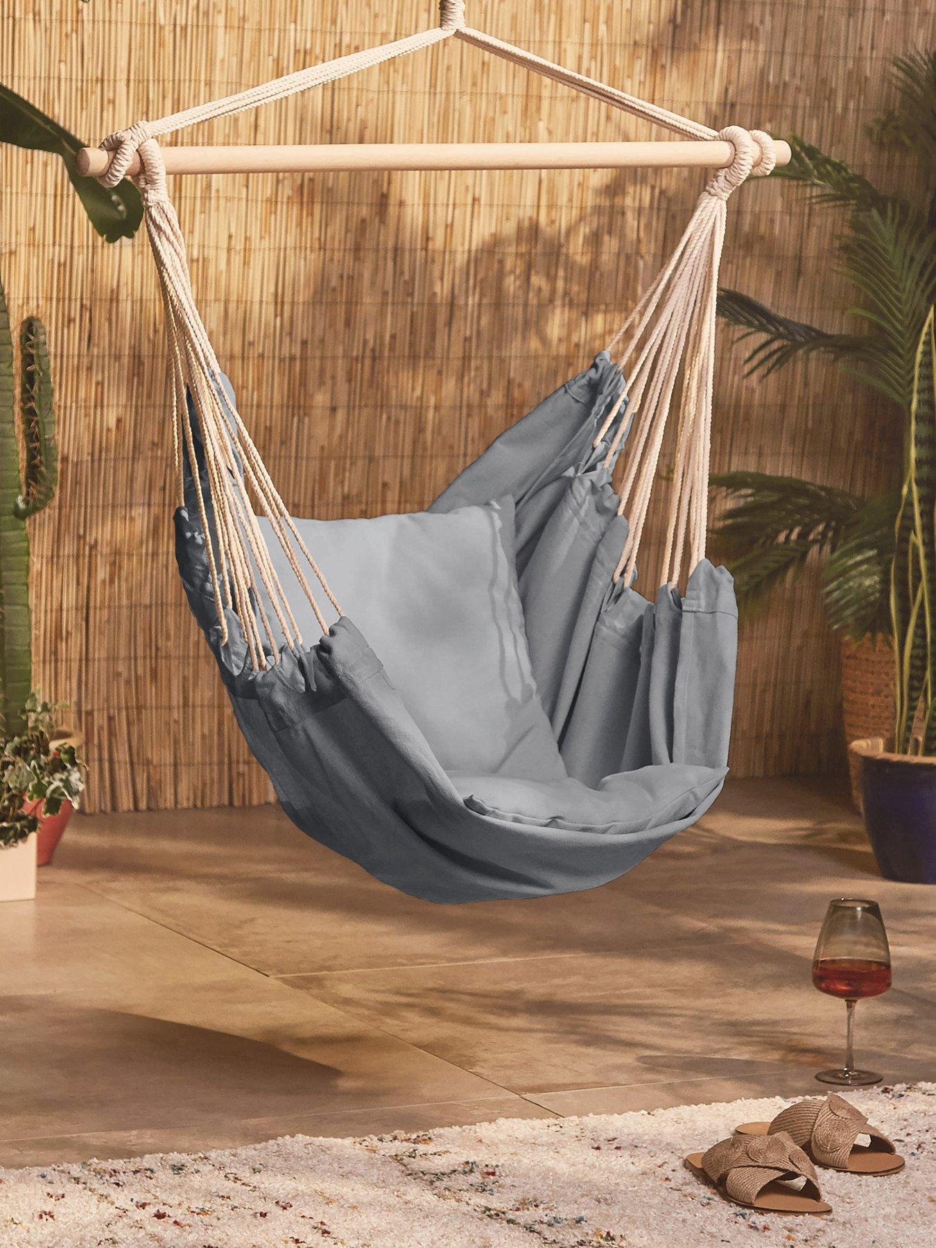 Vonhaus Seville Hanging Chair - Grey