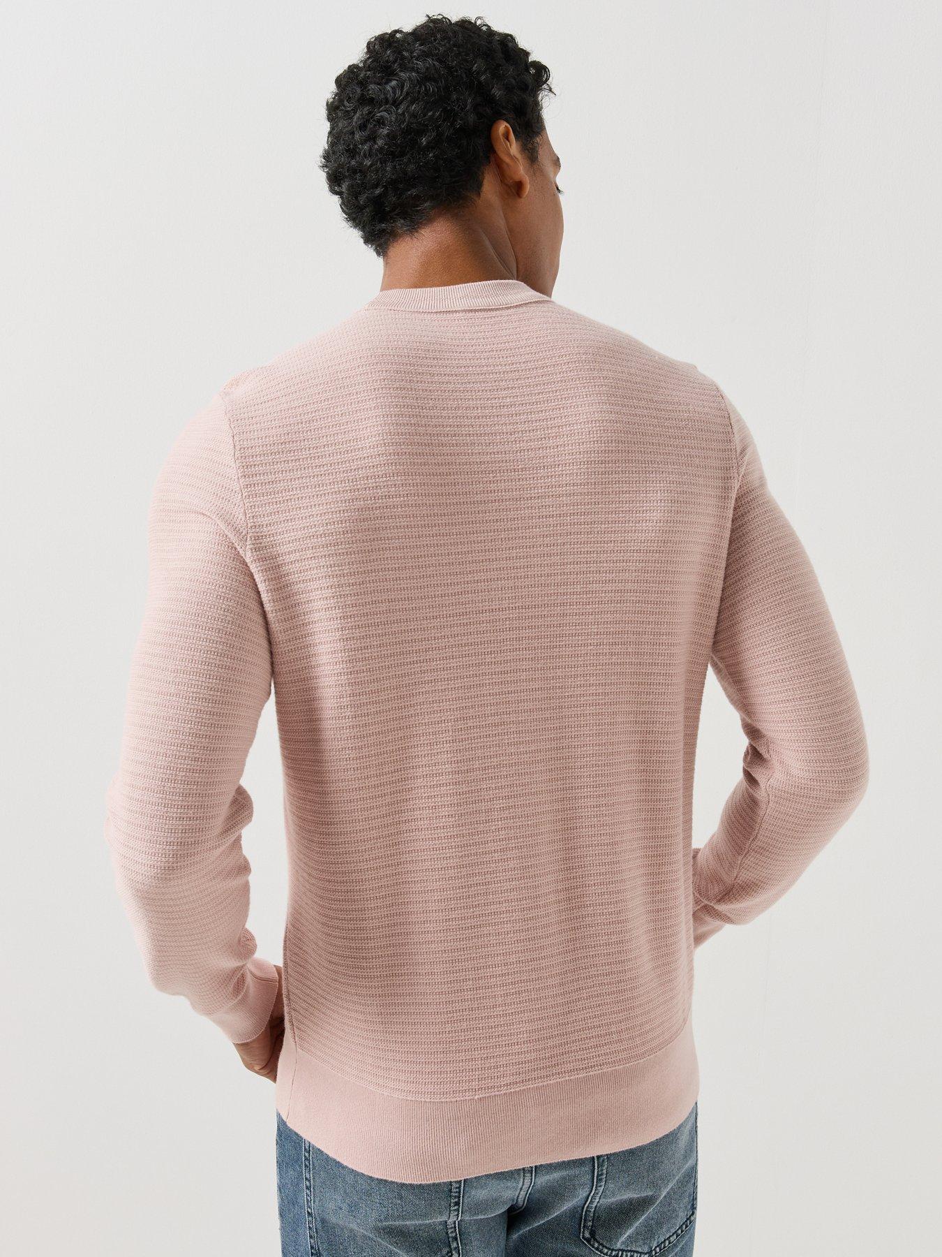 Image 2 of 6 of BOSS Anion Crew Knitted Jumpers - Pink