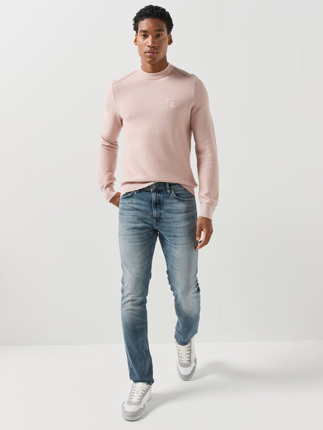Image 3 of 6 of BOSS Anion Crew Knitted Jumpers - Pink