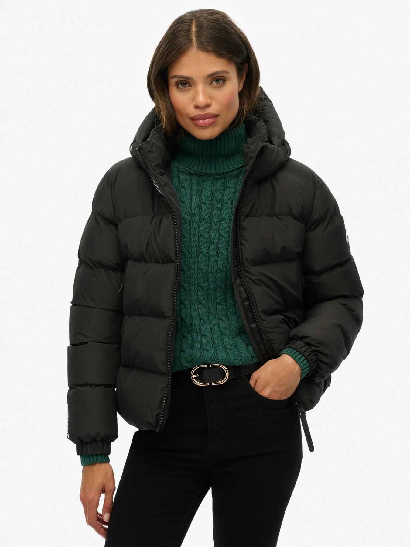 Image 1 of 7 of Superdry Hooded Sports Puffer Jacket