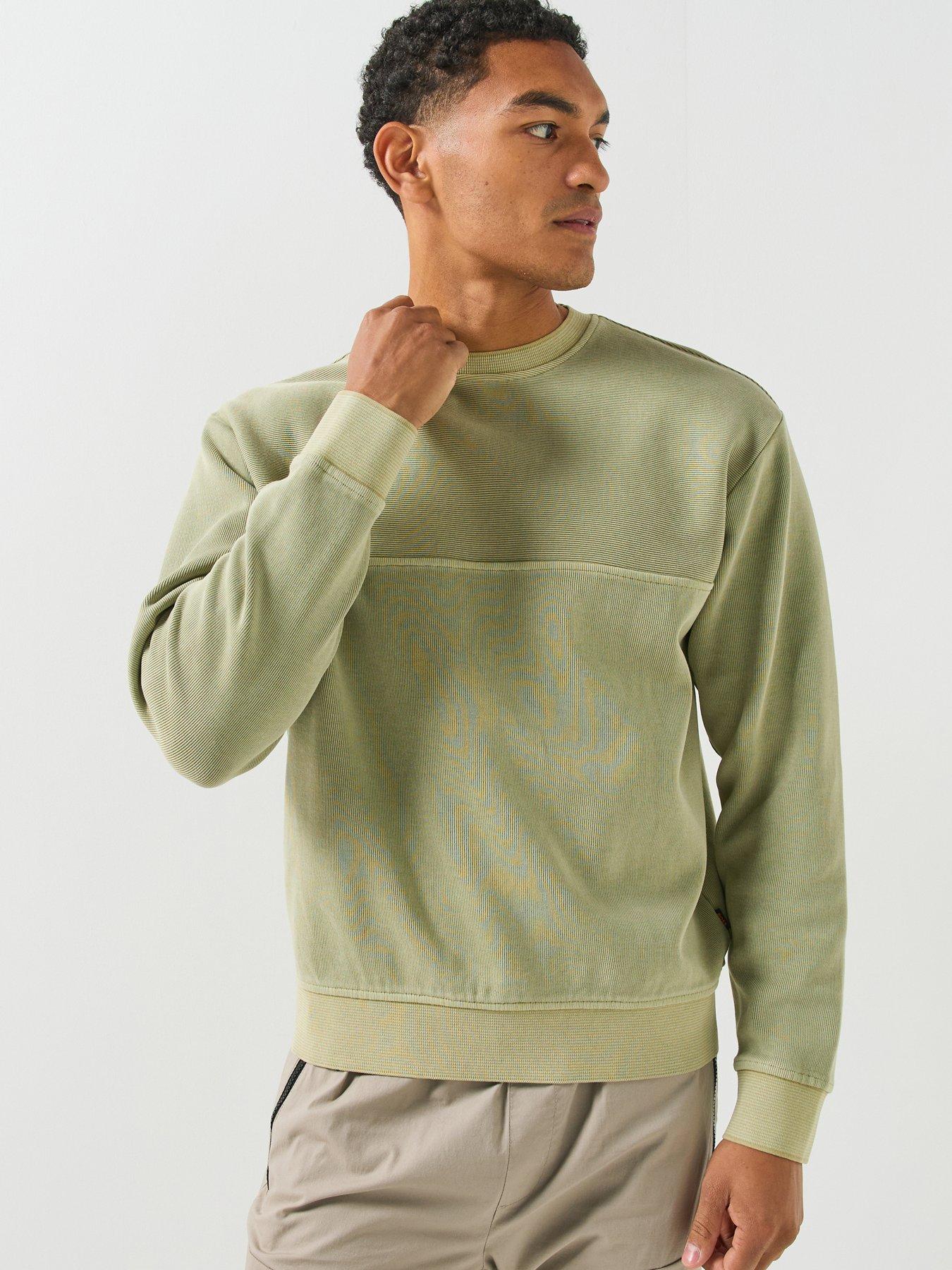 BOSS We_Casts Shadow Casts Crew Sweat - Light Green