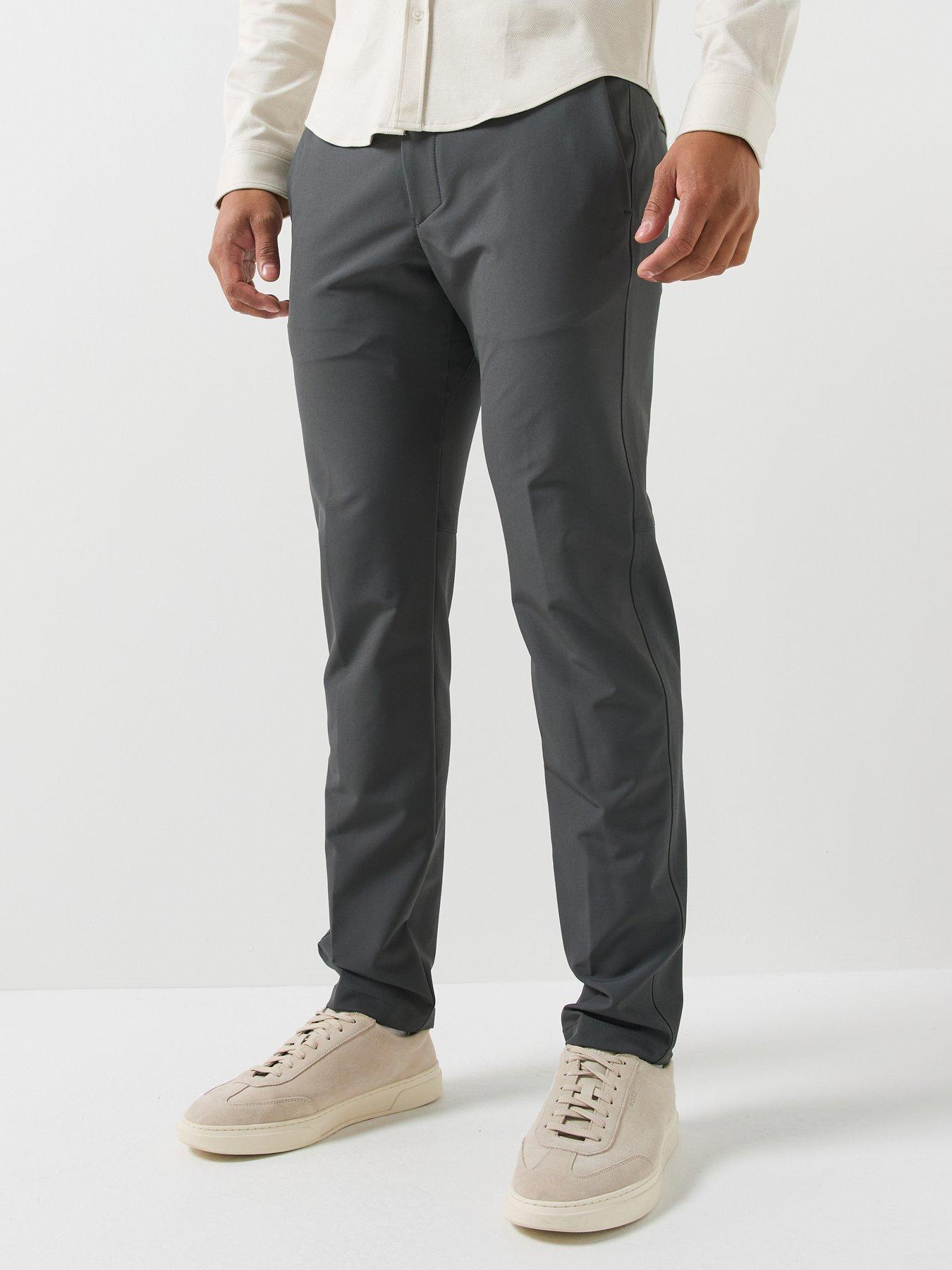 BOSS T_Commuter Slim Fit Trousers - Grey