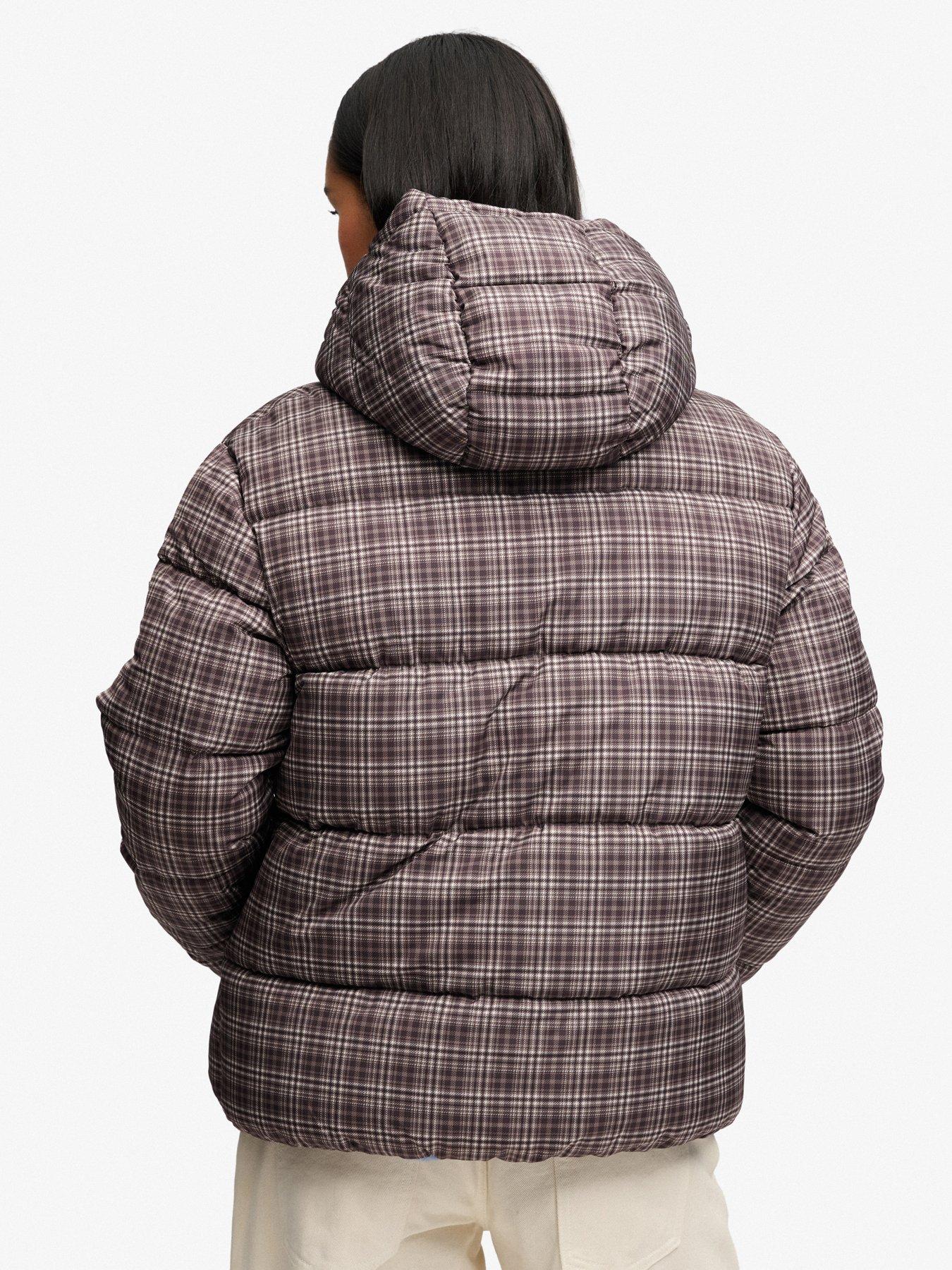 Image 2 of 7 of Superdry Premium Printed Check Puffer