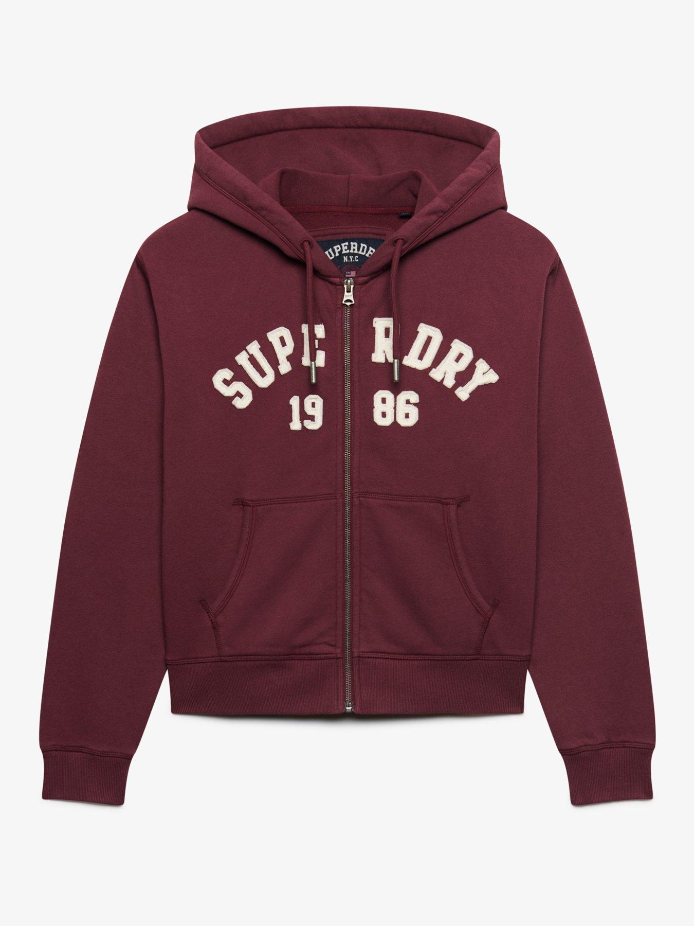 Image 7 of 7 of Superdry Ath Ess Relaxed Crop Ziphood
