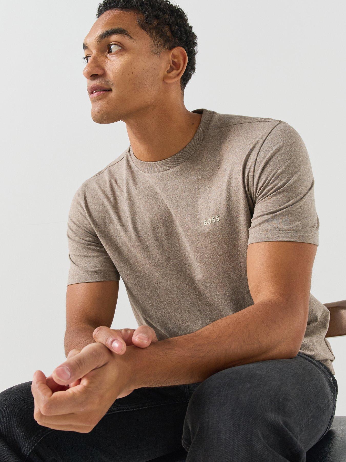 BOSS Boss Tee Regular Fit T-Shirt - Brown